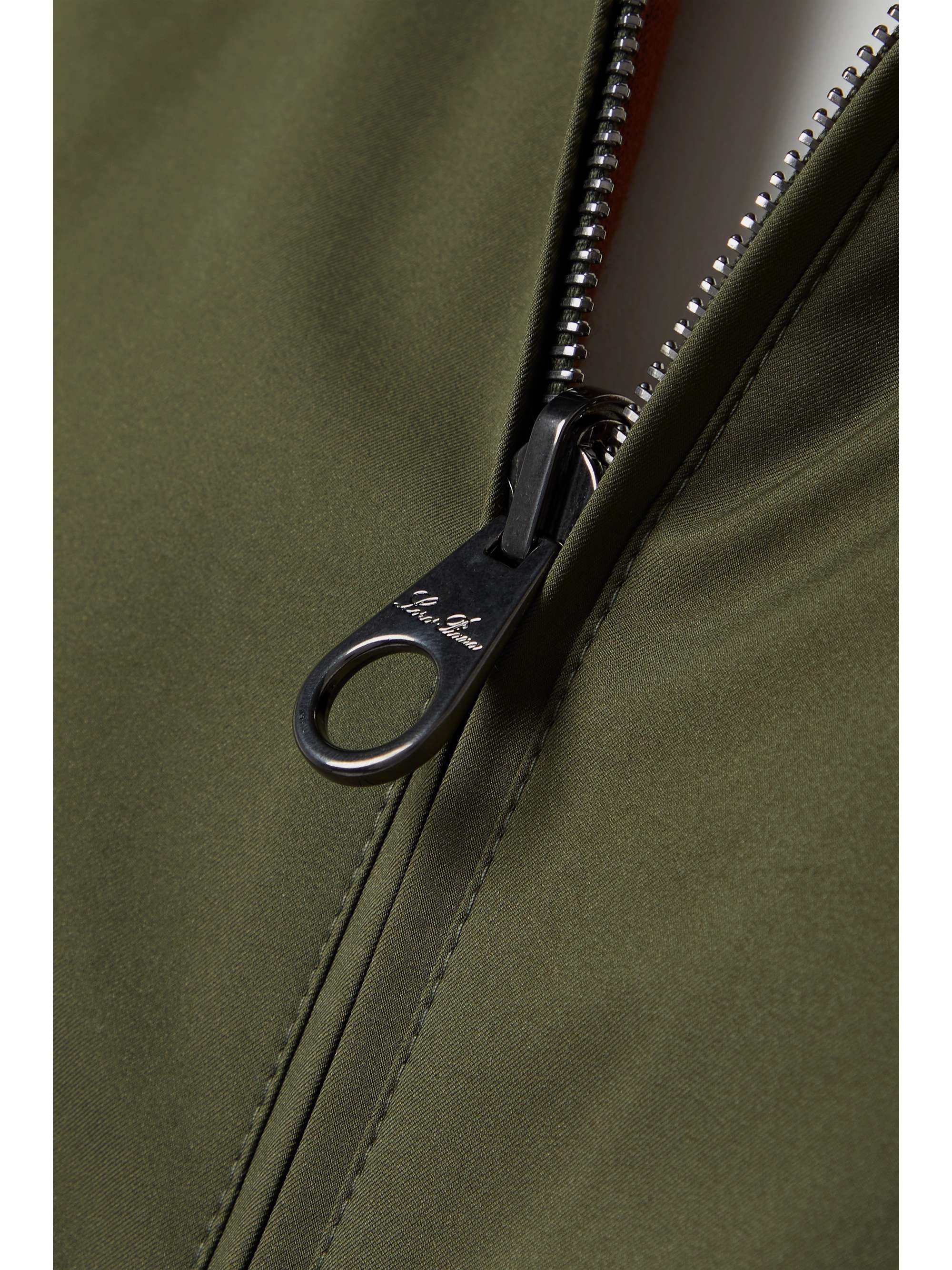 LORO PIANA Reversible shell and cashmere bomber jacket