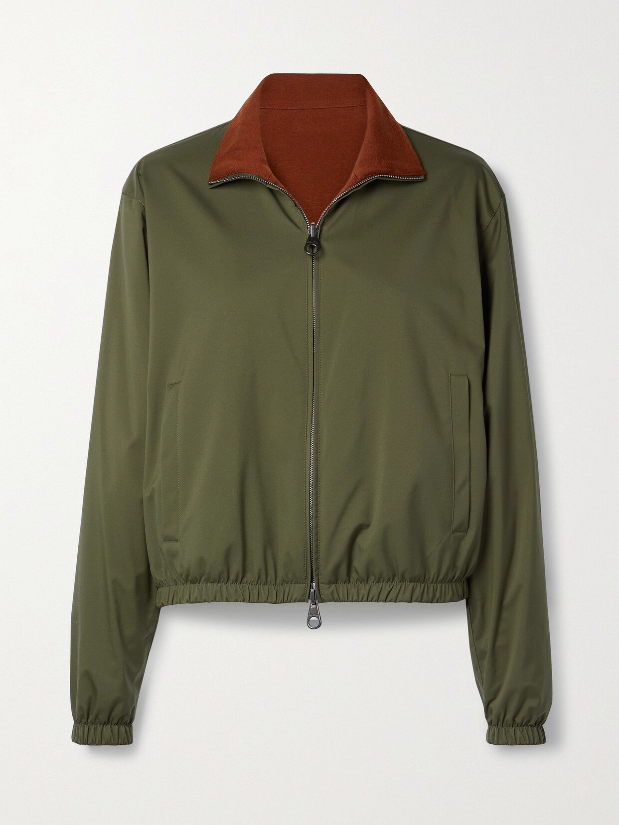 Loro Piana - Reversible Shell And Cashmere Bomber Jacket - Green