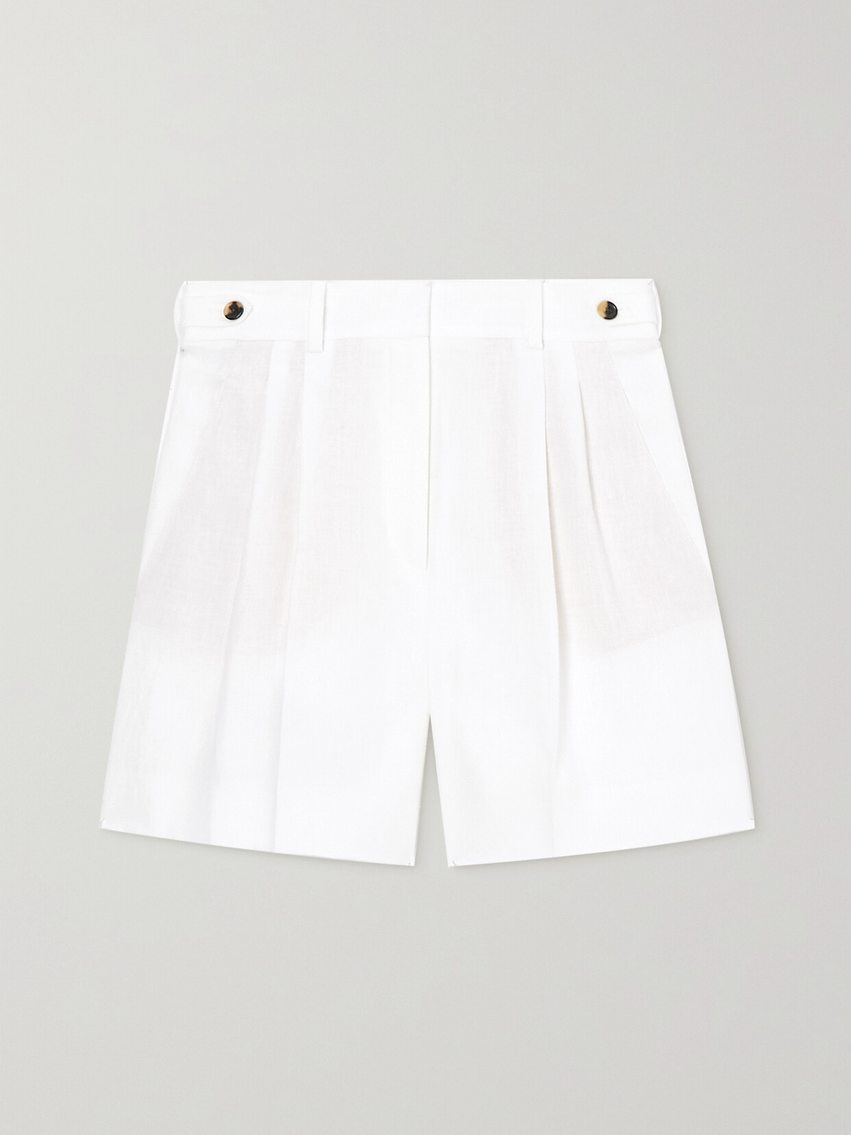 Loro Piana - Antigua Linen Shorts - White