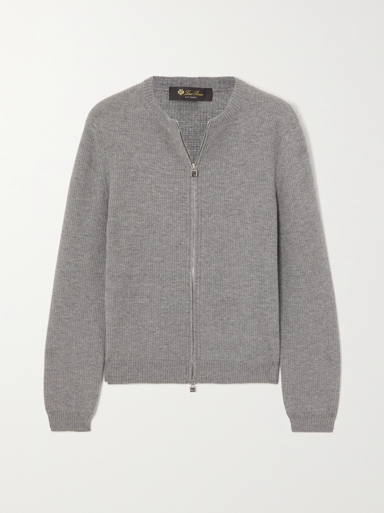 Loro Piana - Vinci Ribbed Cashmere Cardigan - Gray