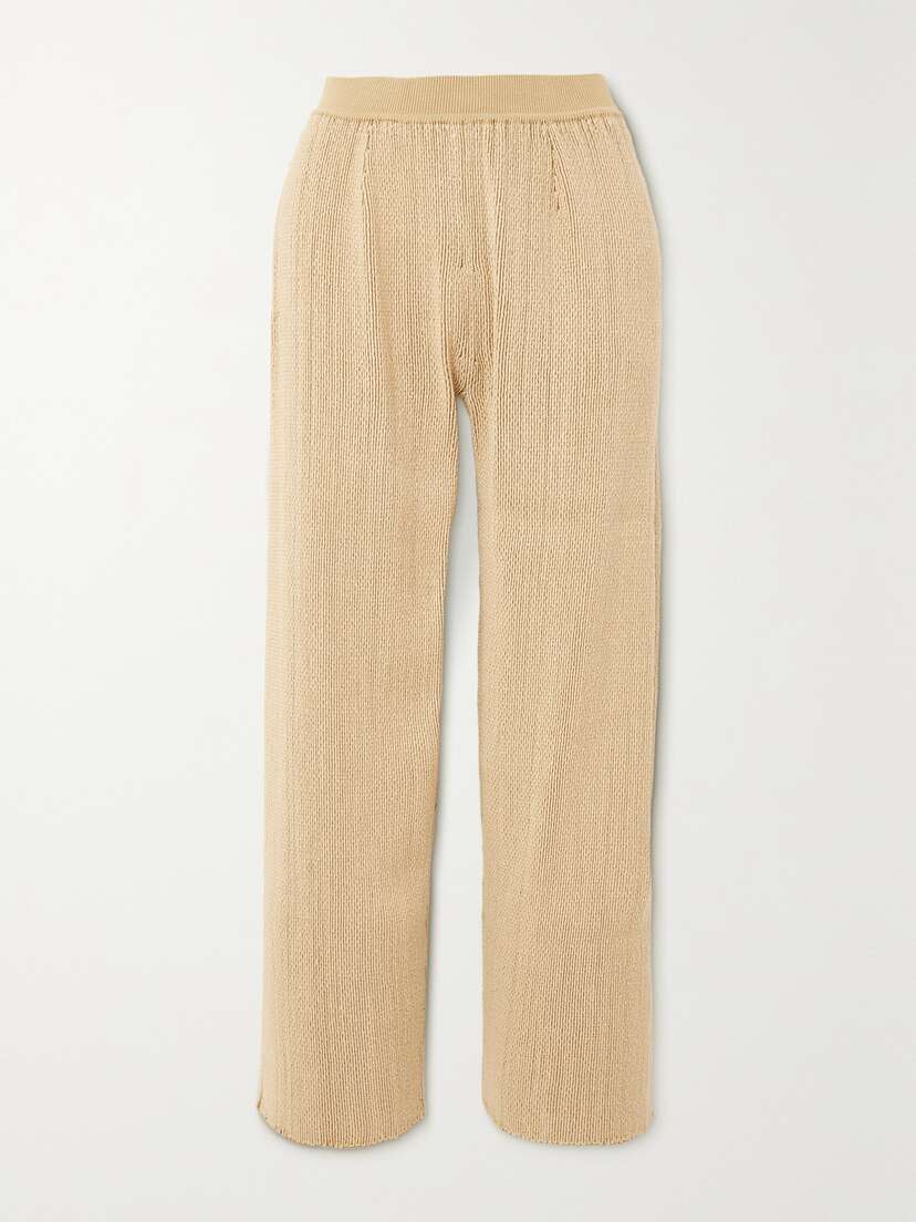 Loro Piana Cala Matano Cropped Silk And Cotton-blend Pants