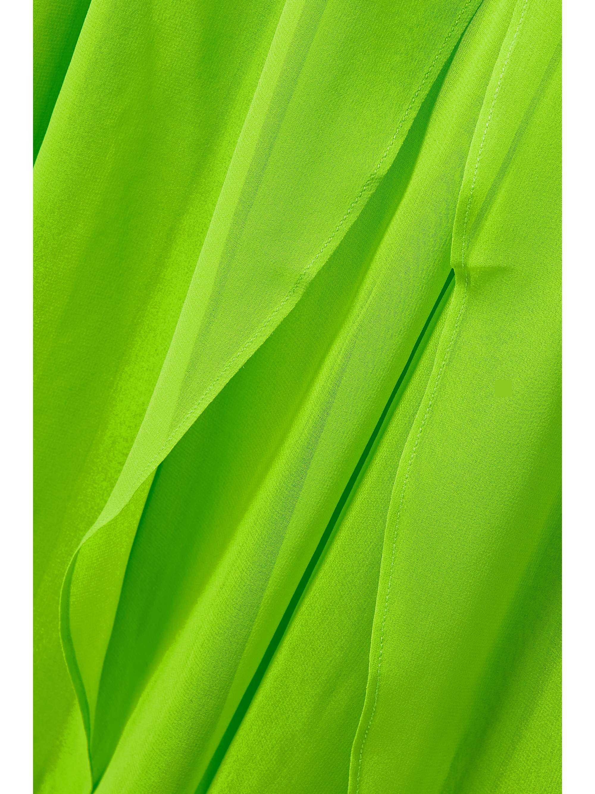 RETROFÊTE Zion silk-chiffon halterneck maxi dress