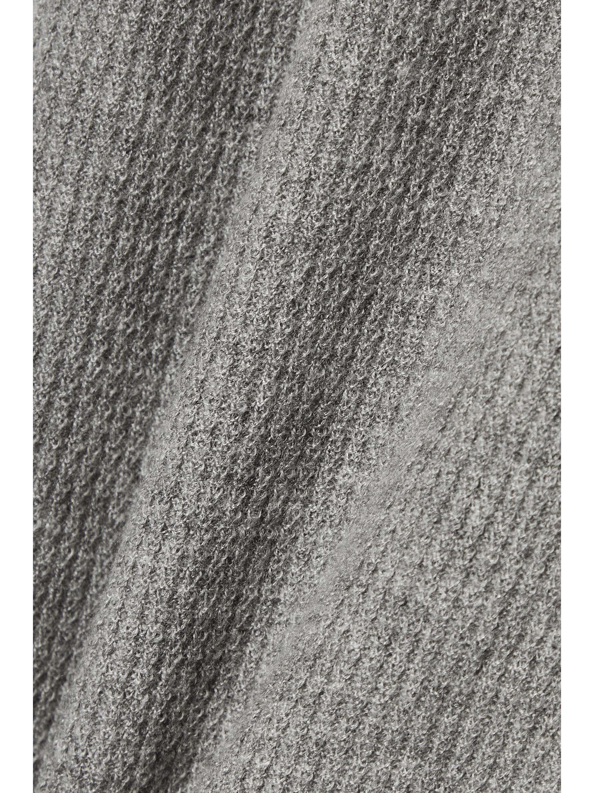 LORO PIANA Vinci waffle-knit cashmere tapered track pants