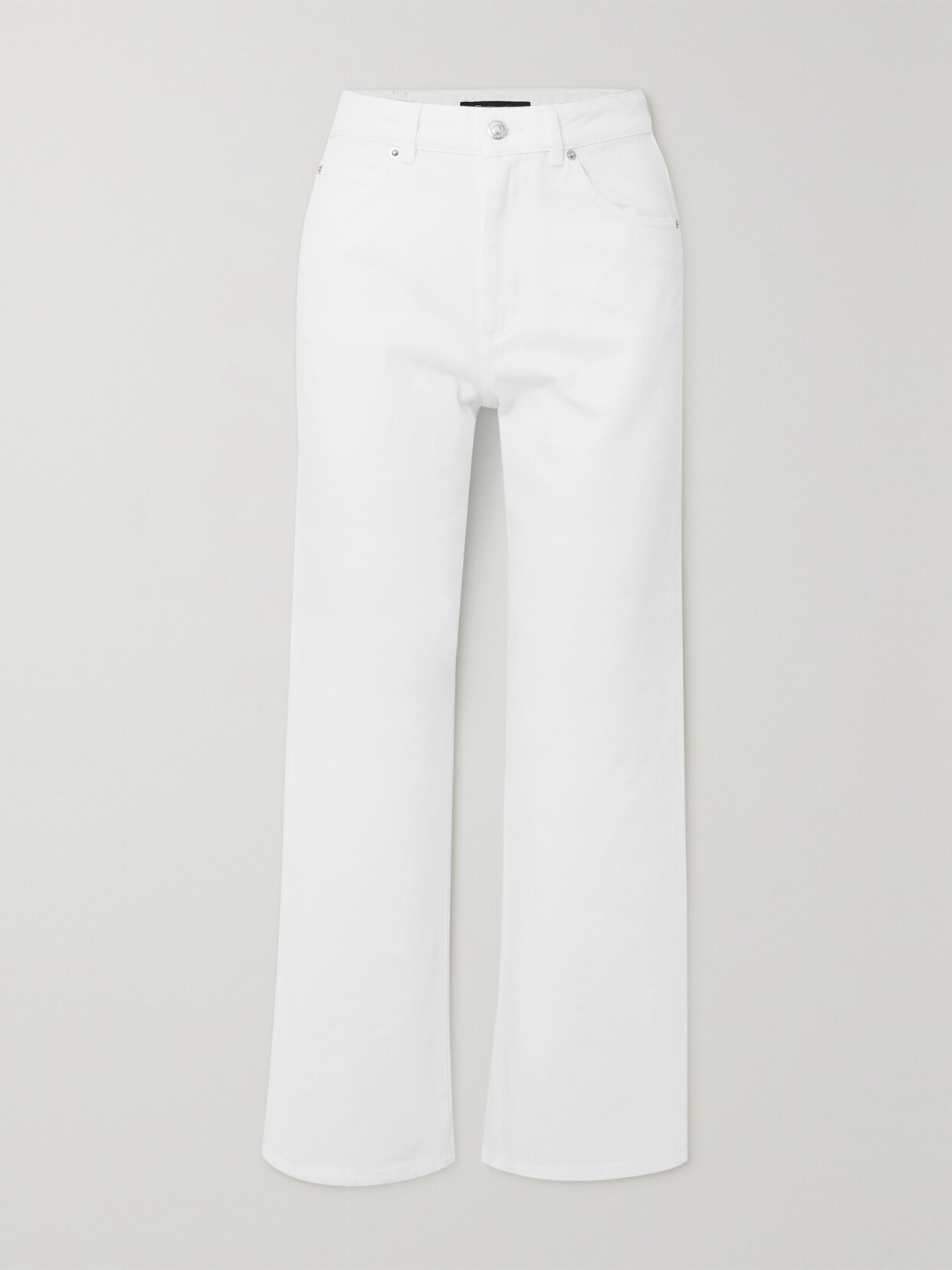 Loro Piana - Cropped High-rise Straight-leg Jeans - White