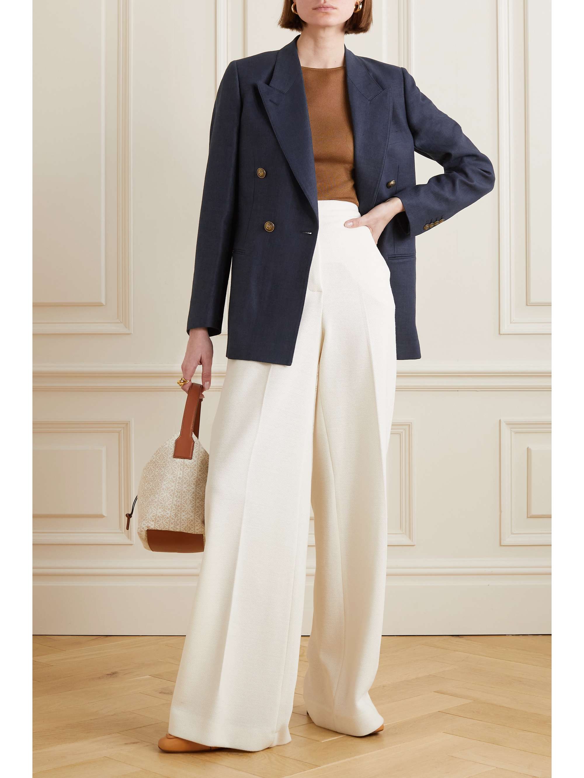 LORO PIANA Aurora linen and wool-blend twill blazer