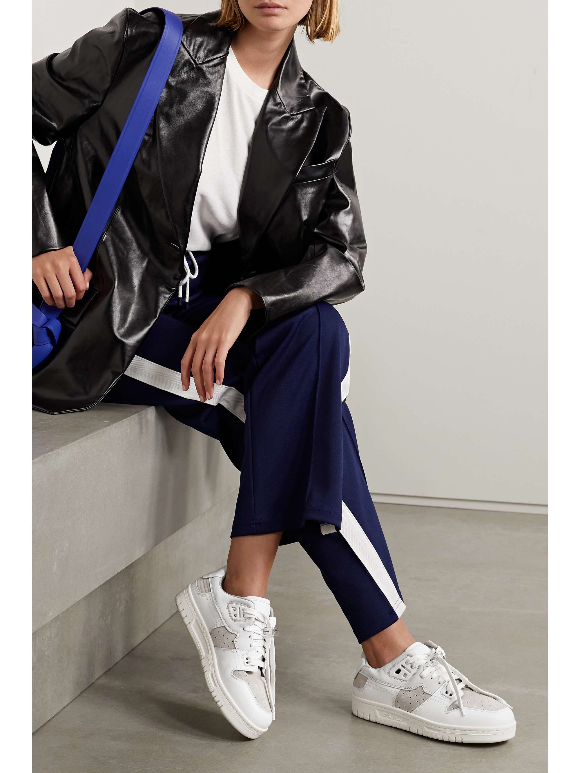ACNE STUDIOS Leather, suede and nubuck sneakers