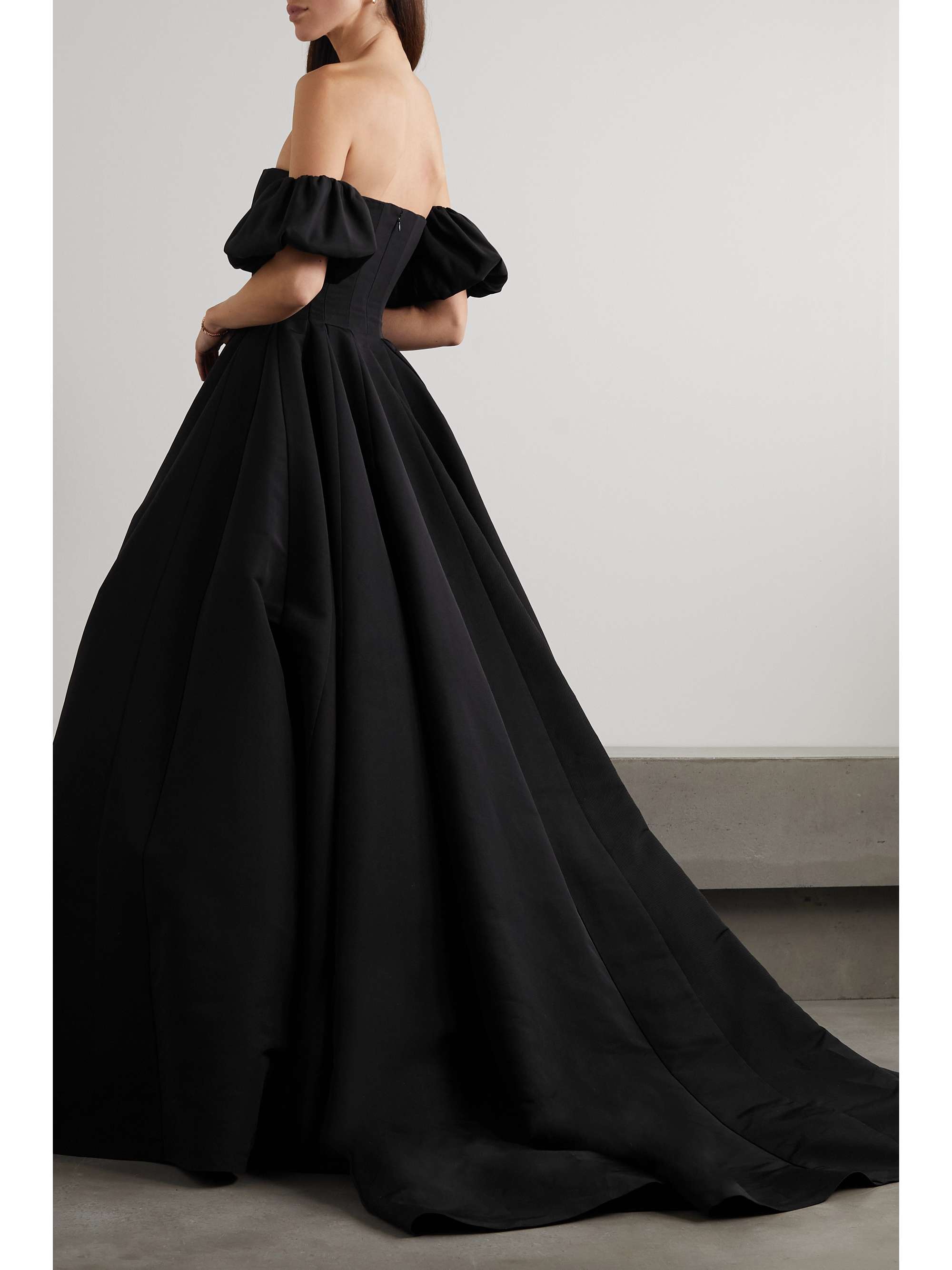 MARKARIAN Thalia off-the-shoulder silk-faille gown