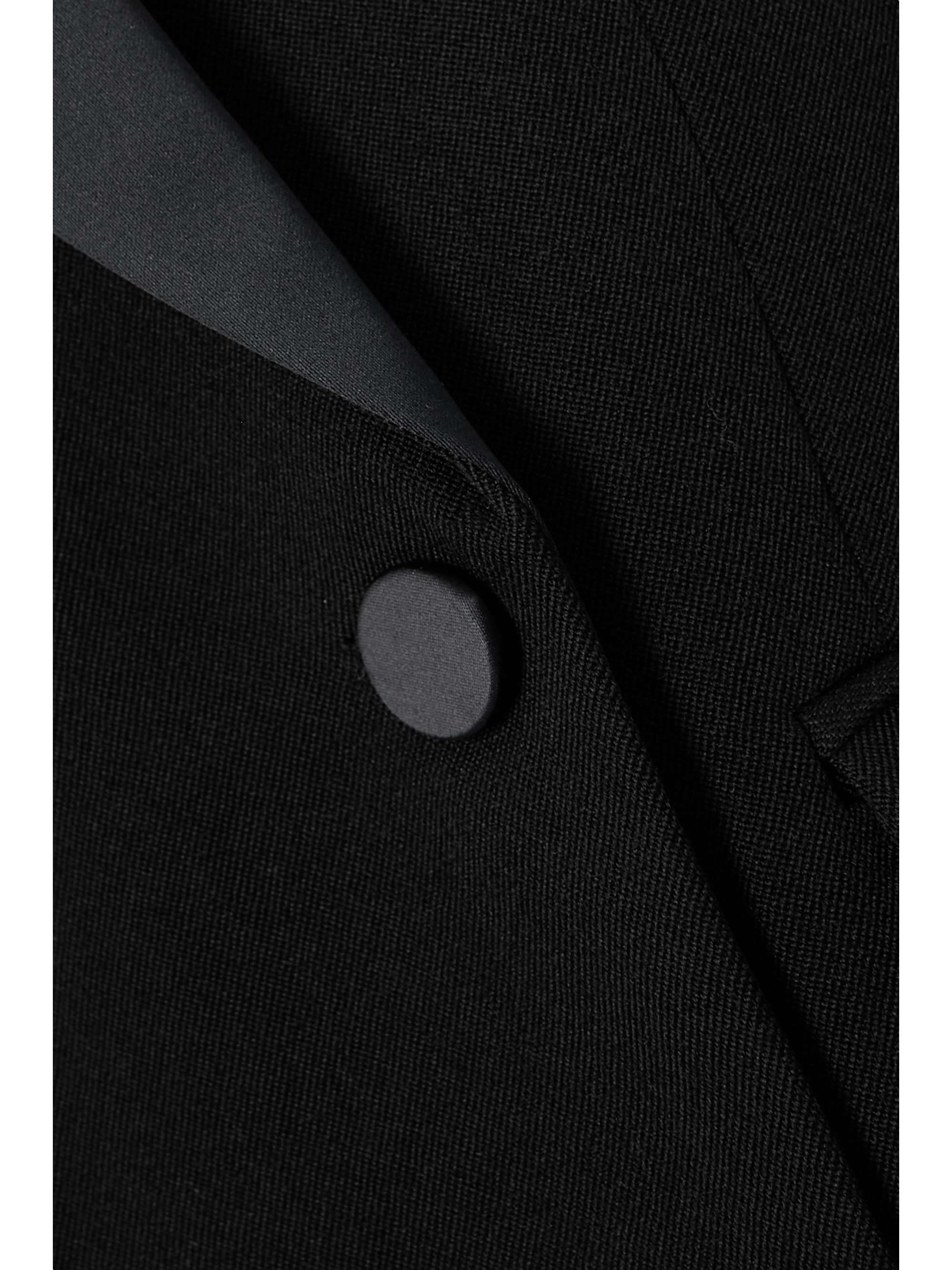 ISABEL MARANT Blazer à double boutonnage en laine à finitions en satin Nevim