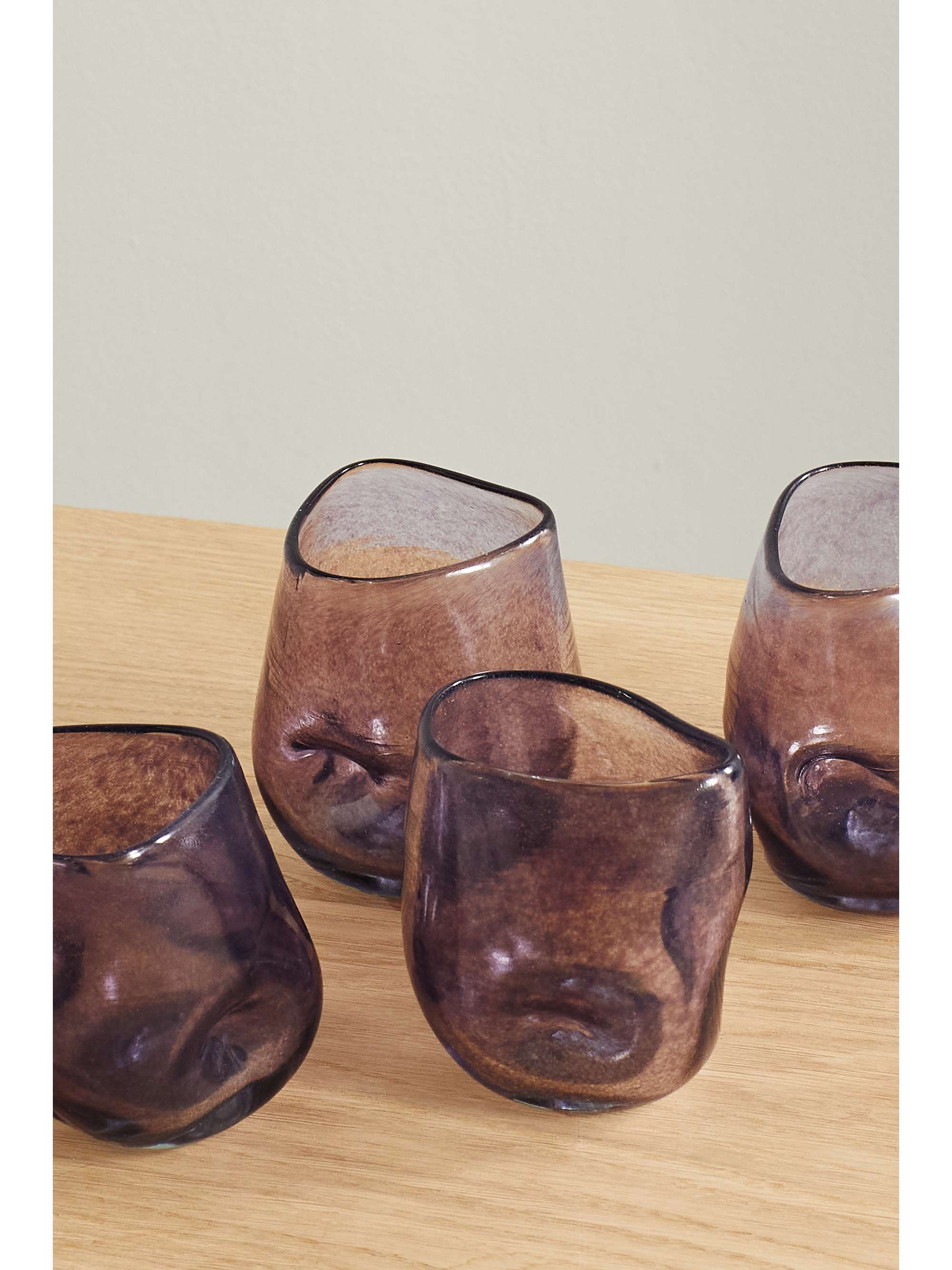 COMPLETEDWORKS Set of four recycled-glass tumblers