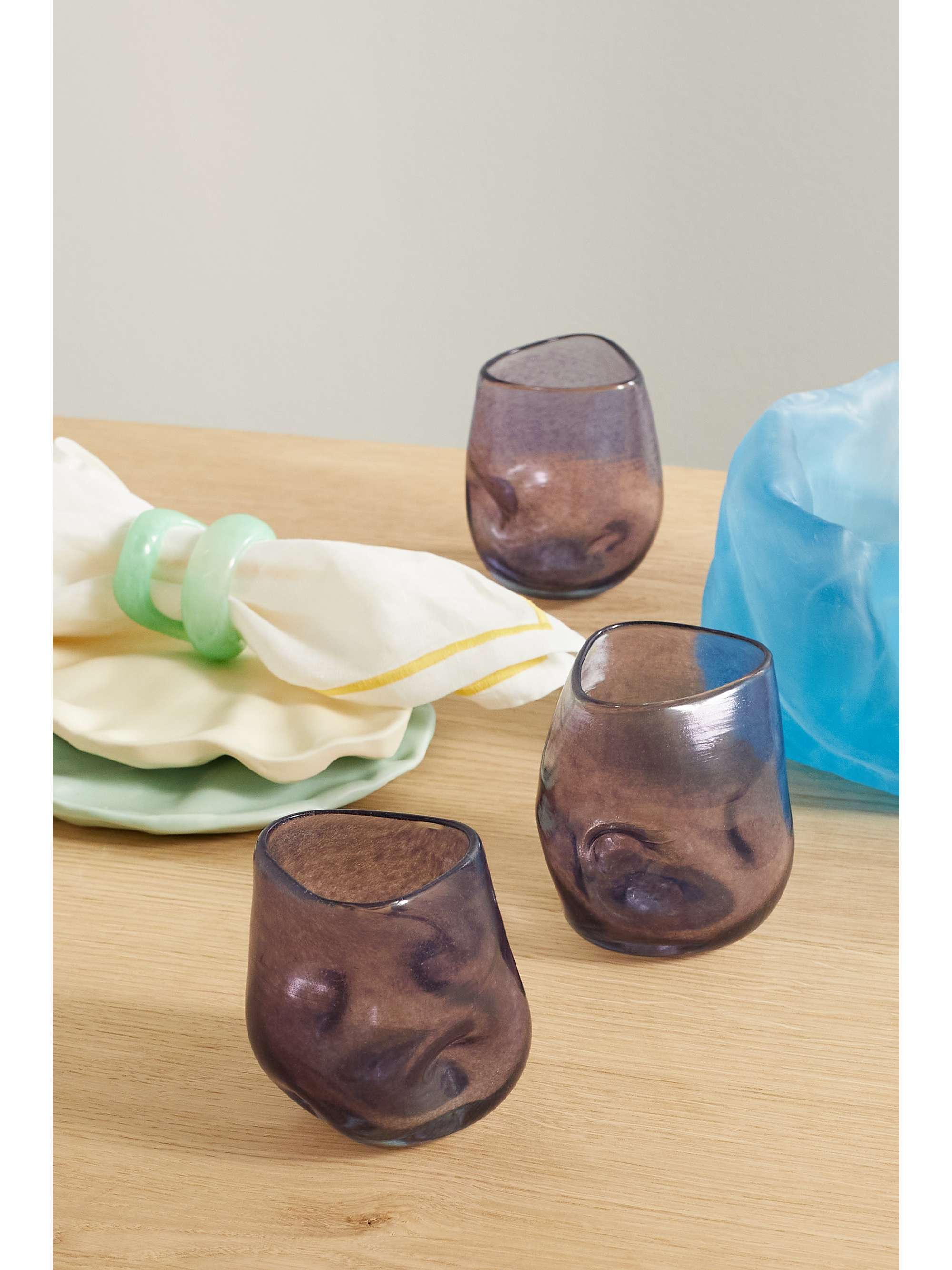 COMPLETEDWORKS Set of four recycled-glass tumblers