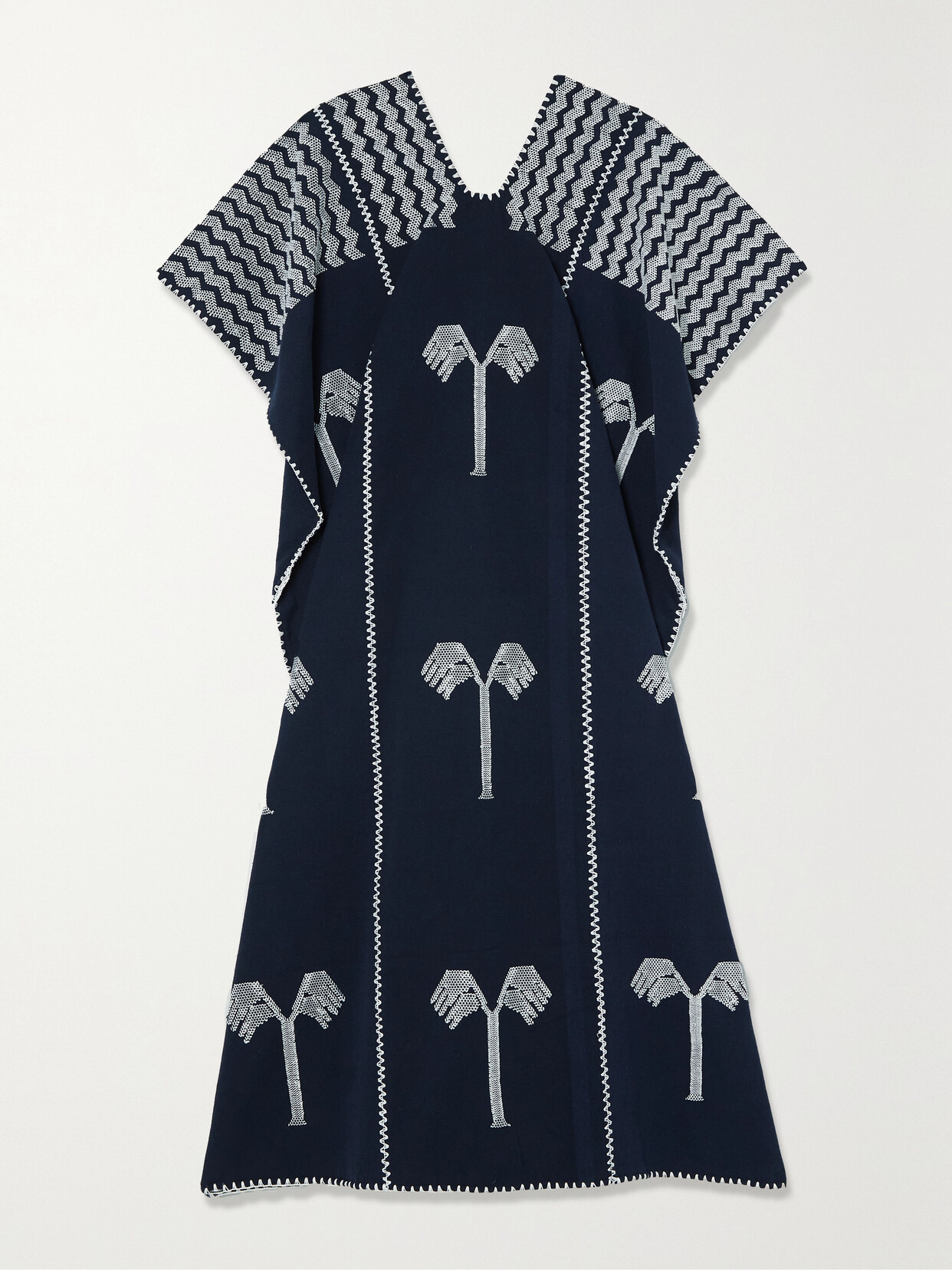 Pippa Holt - + Net Sustain Embroidered Cotton Huipil - Blue