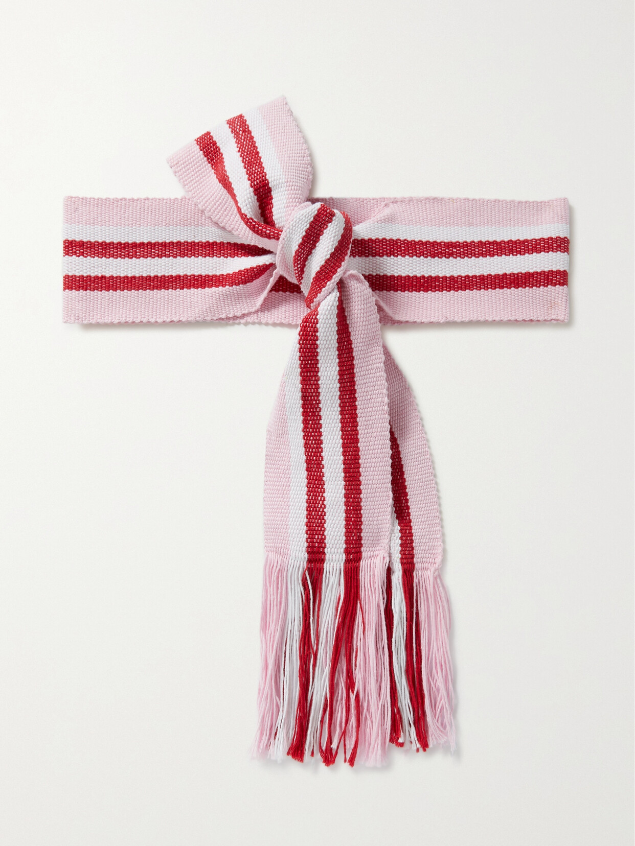 Pippa Holt - + Net Sustain Striped Cotton Belt - Pink