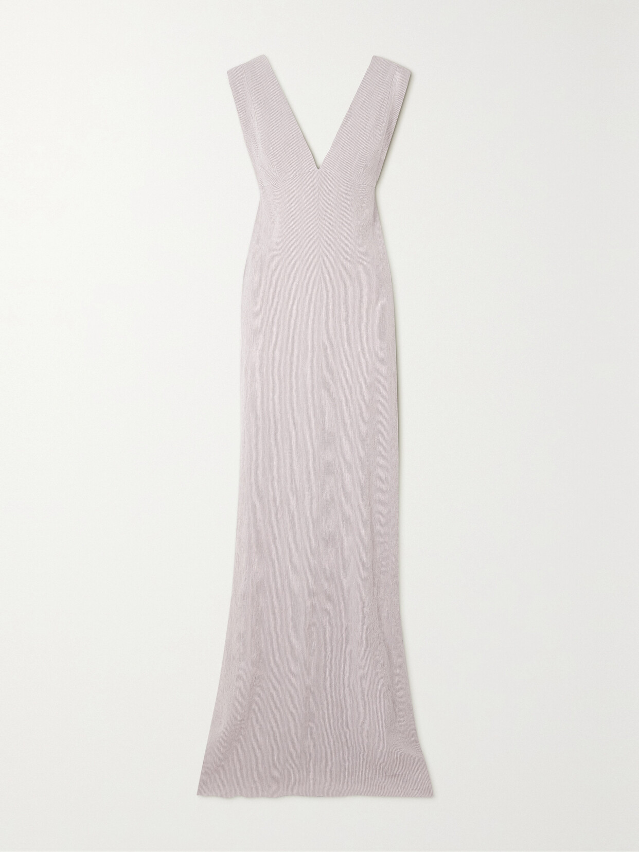 Cortana + Net Sustain Petra Open-back Striped Linen Maxi Dress - Pink