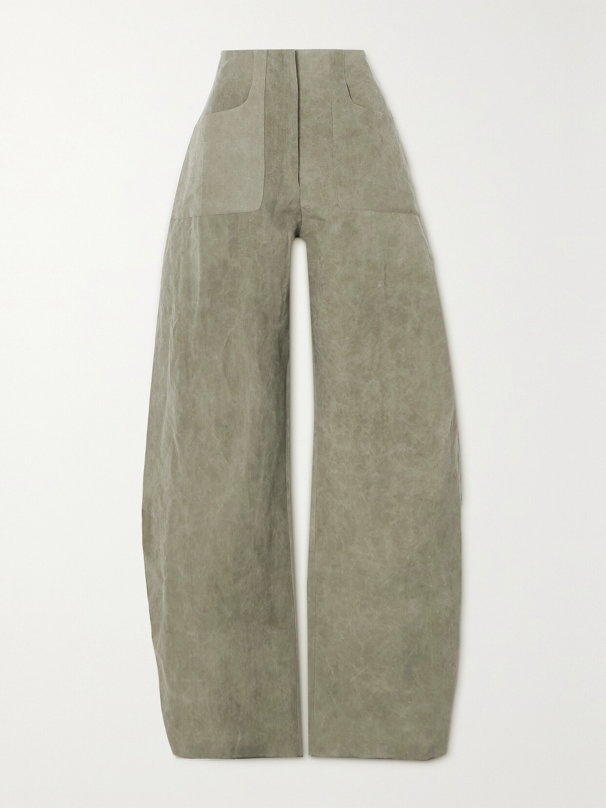 Cortana - + Net Sustain Arkaitz Cotton And Linen-blend Tapered Pants - Green