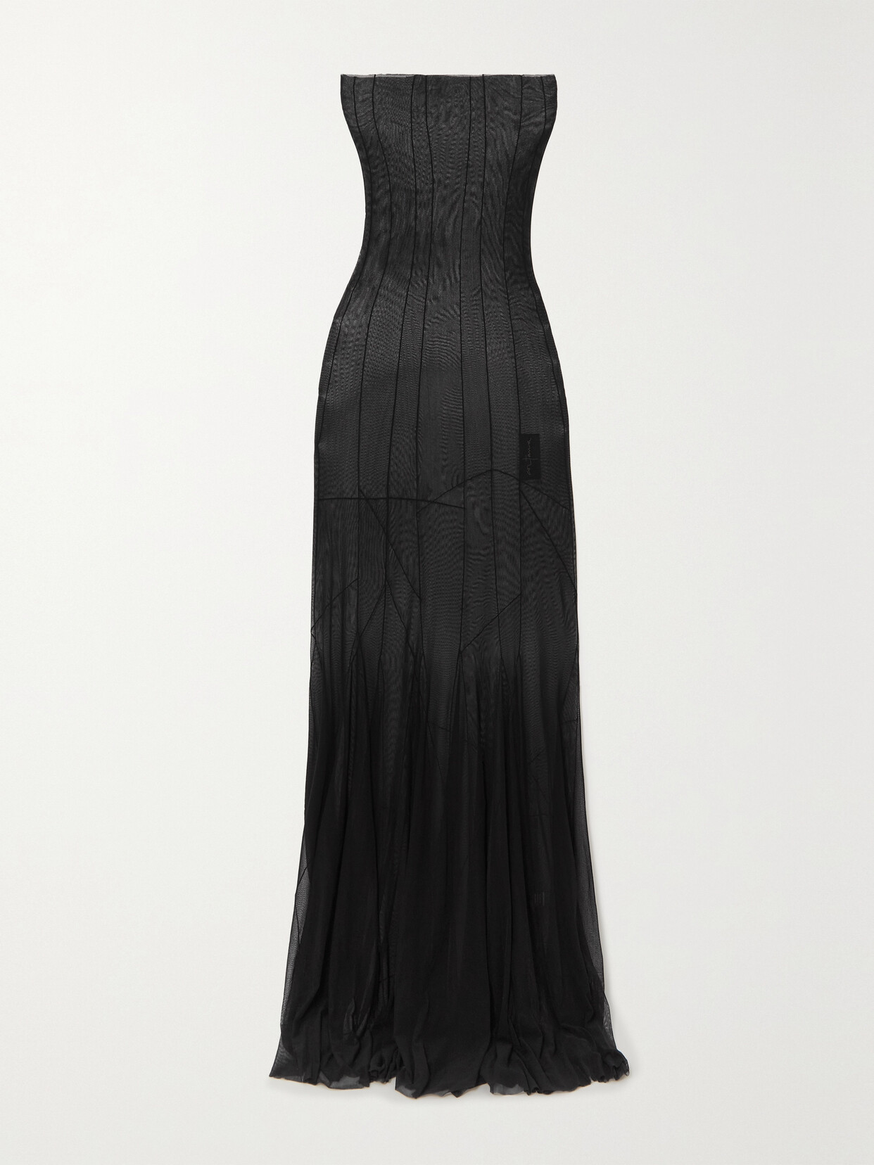 Cortana - + Net Sustain Tallulah Strapless Silk-blend Maxi Dress - Black