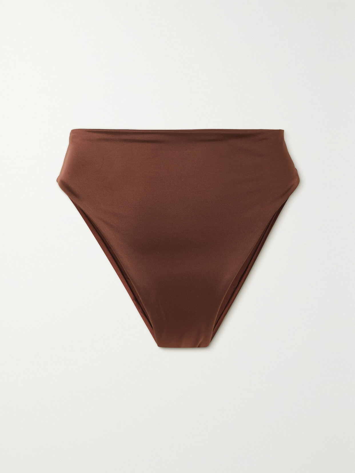 Form and Fold - The 90's Rise Bikini Briefs - Brown