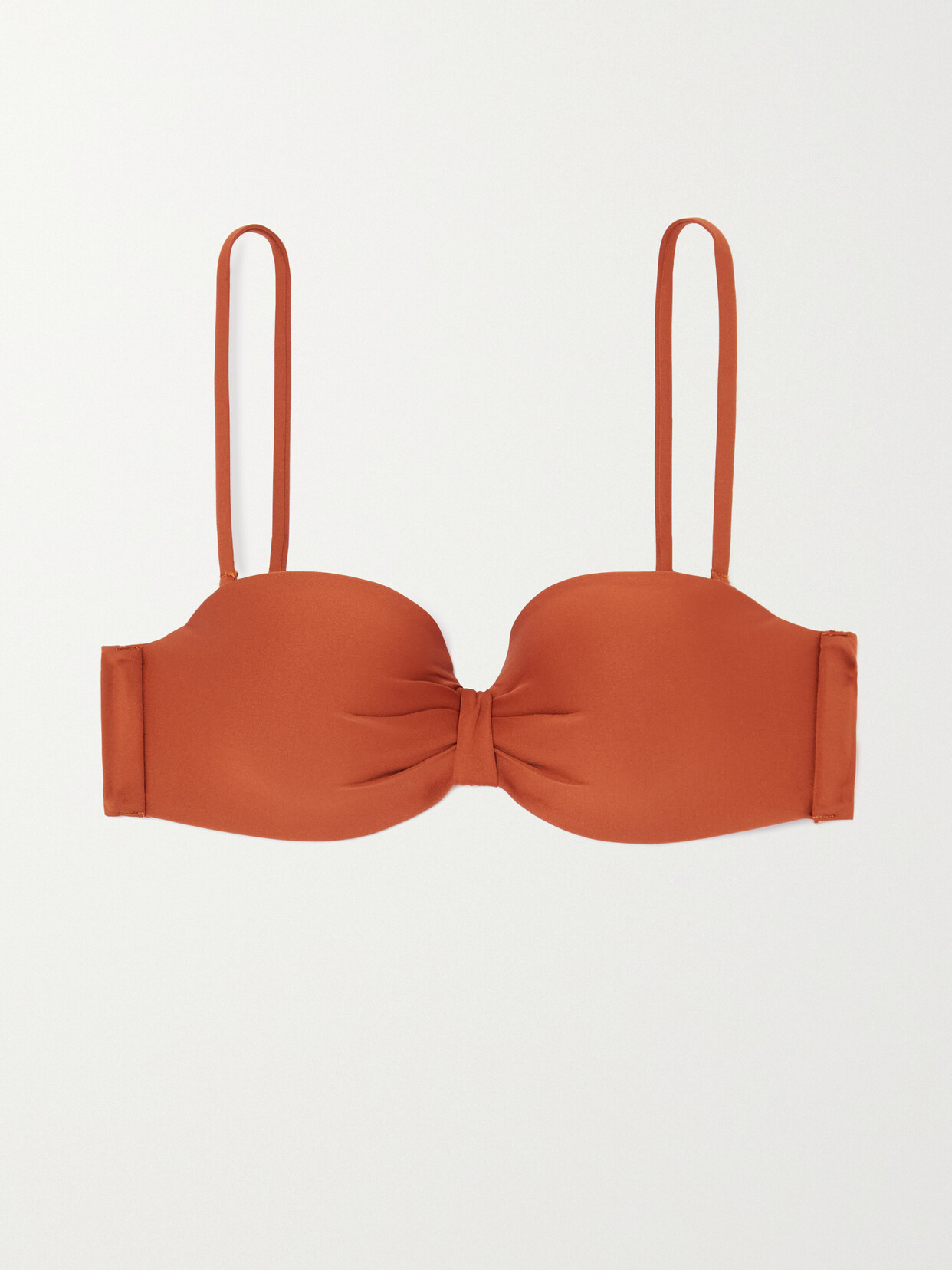 Max Mara Asia Halterneck Bikini Top In Brown