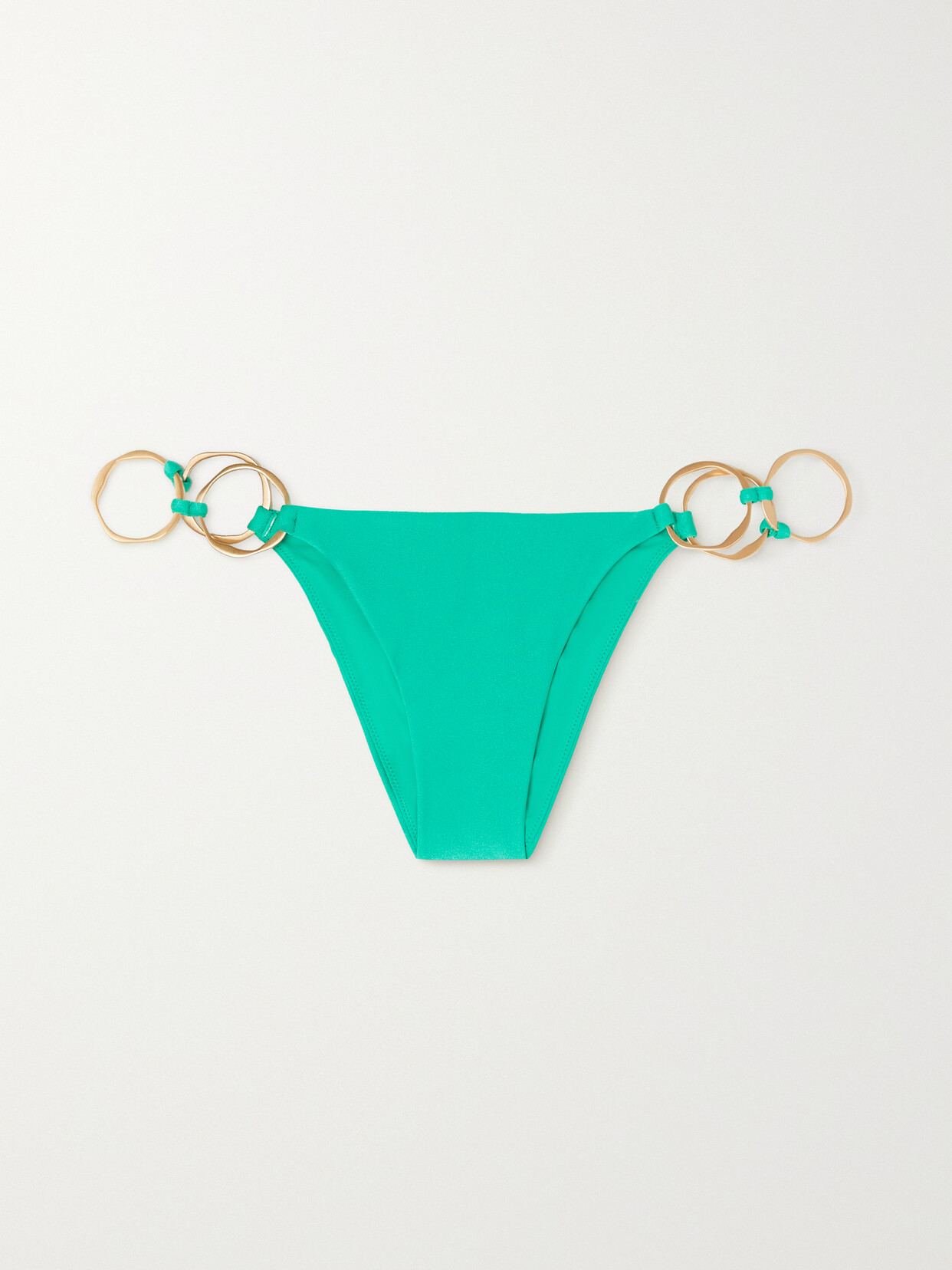 Cult Gaia - Zoey Embellished Recycled Bikini Briefs - Green