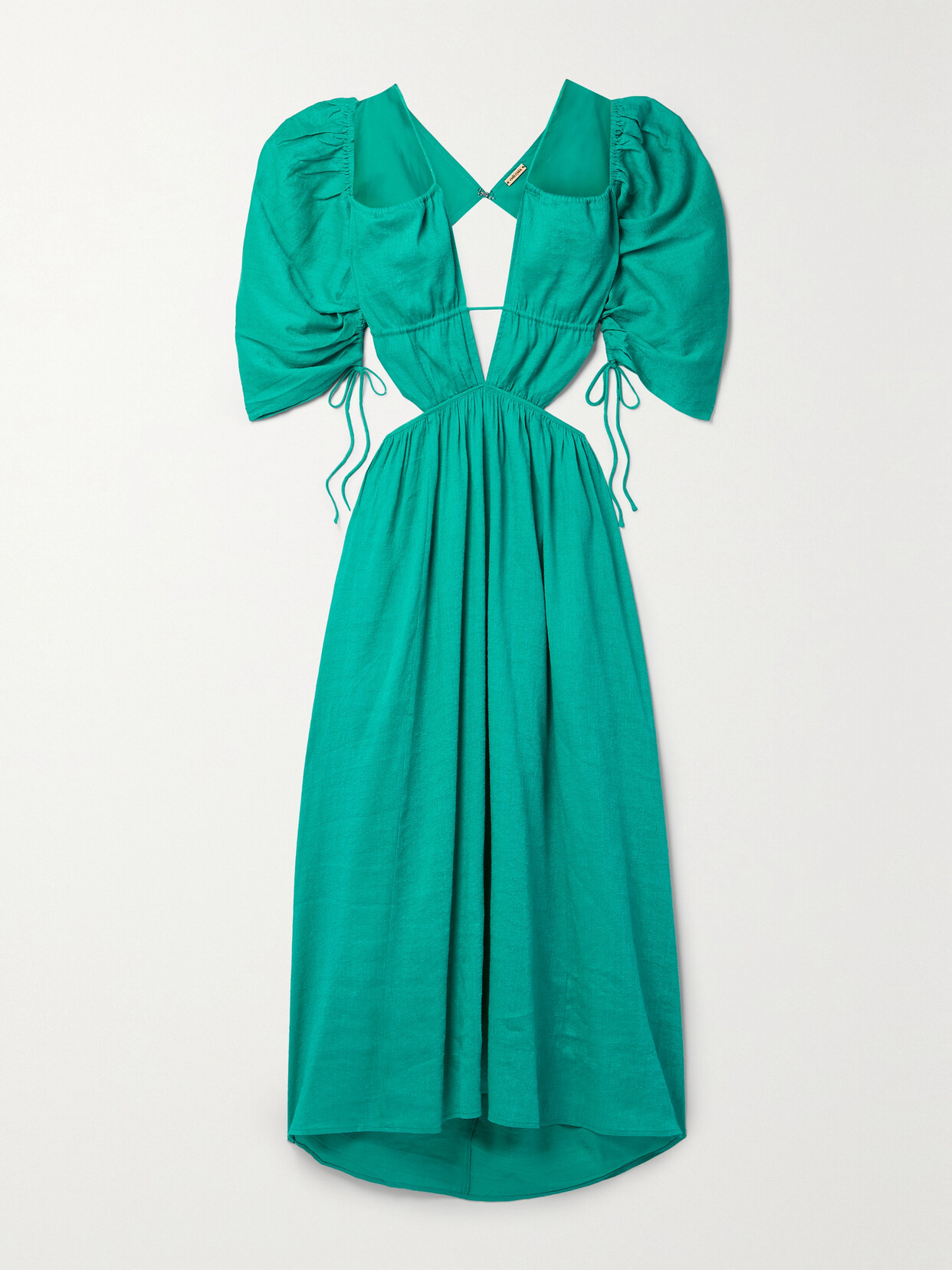 Cult Gaia Charlize Cutout Twill Midi Dress