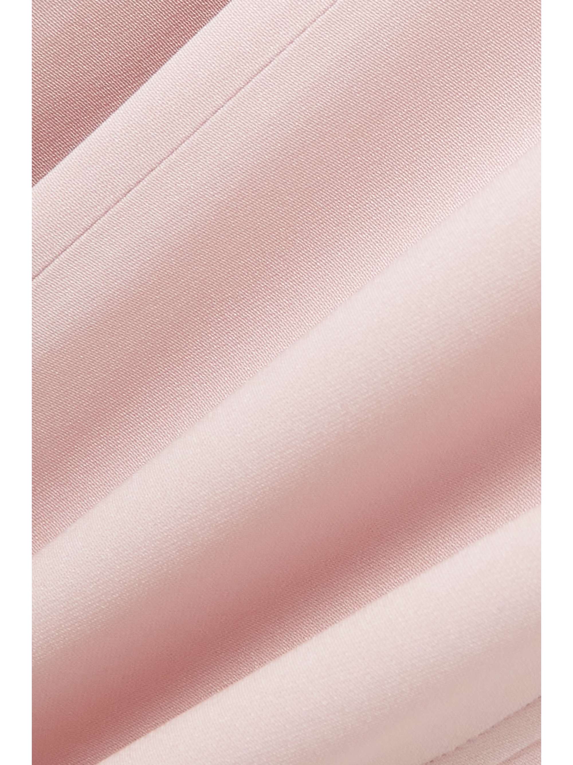 VICTORIA BECKHAM Paneled two-tone stretch-cady straight-leg pants