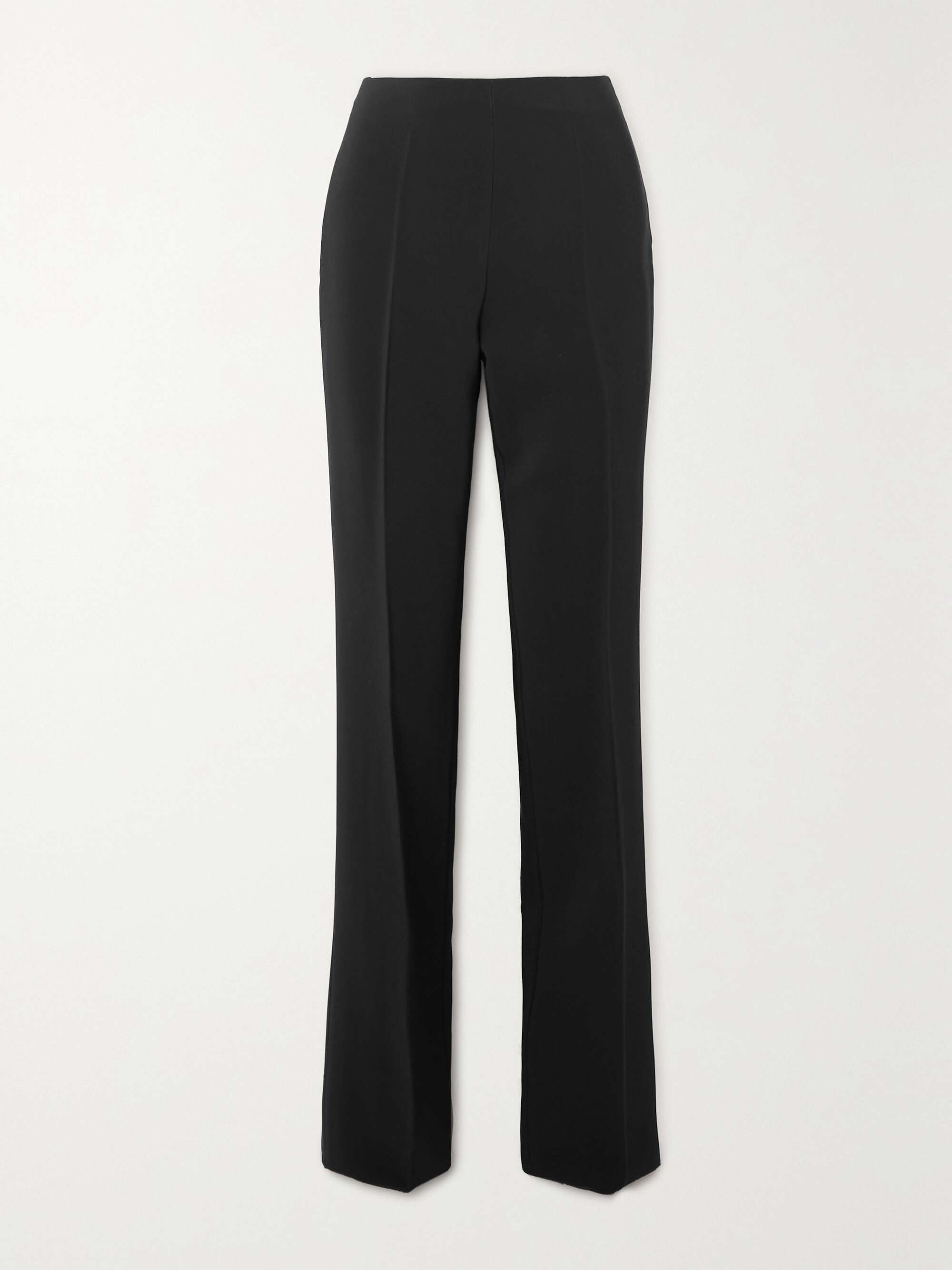 FERRAGAMO Pleated stretch-ponte straight-leg pants | NET-A-PORTER