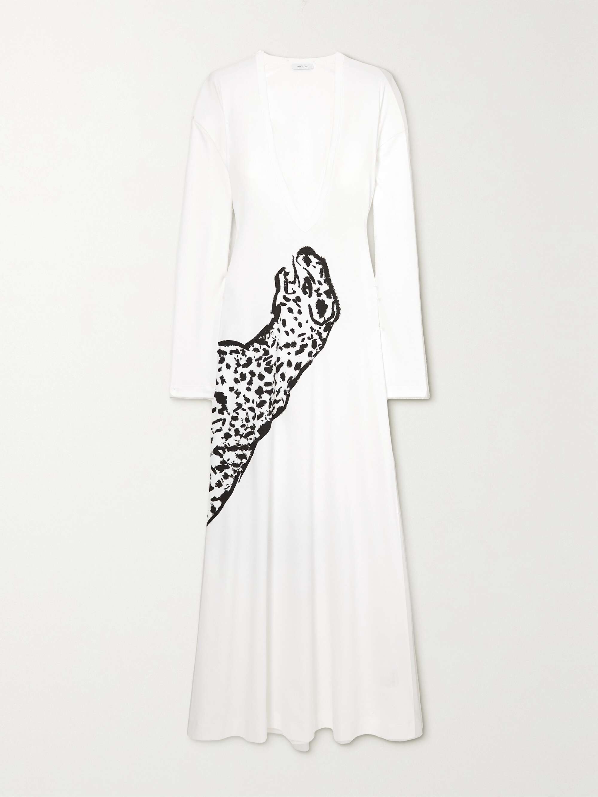Cotton jersey maxi dress hotsell