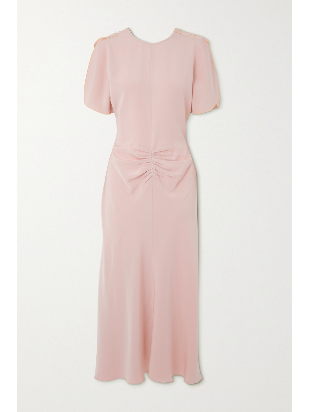 Victoria Beckham - Gathered Cady Midi Dress - Pink