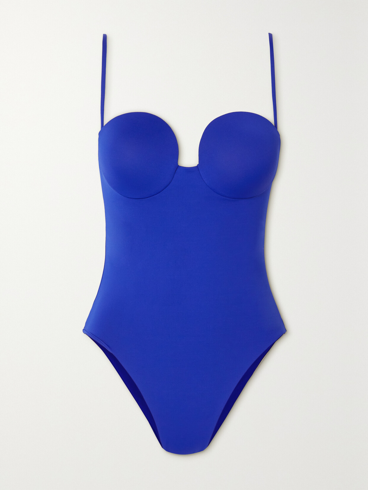 Magda Butrym - Retro Bustier Underwired Swimsuit - Blue