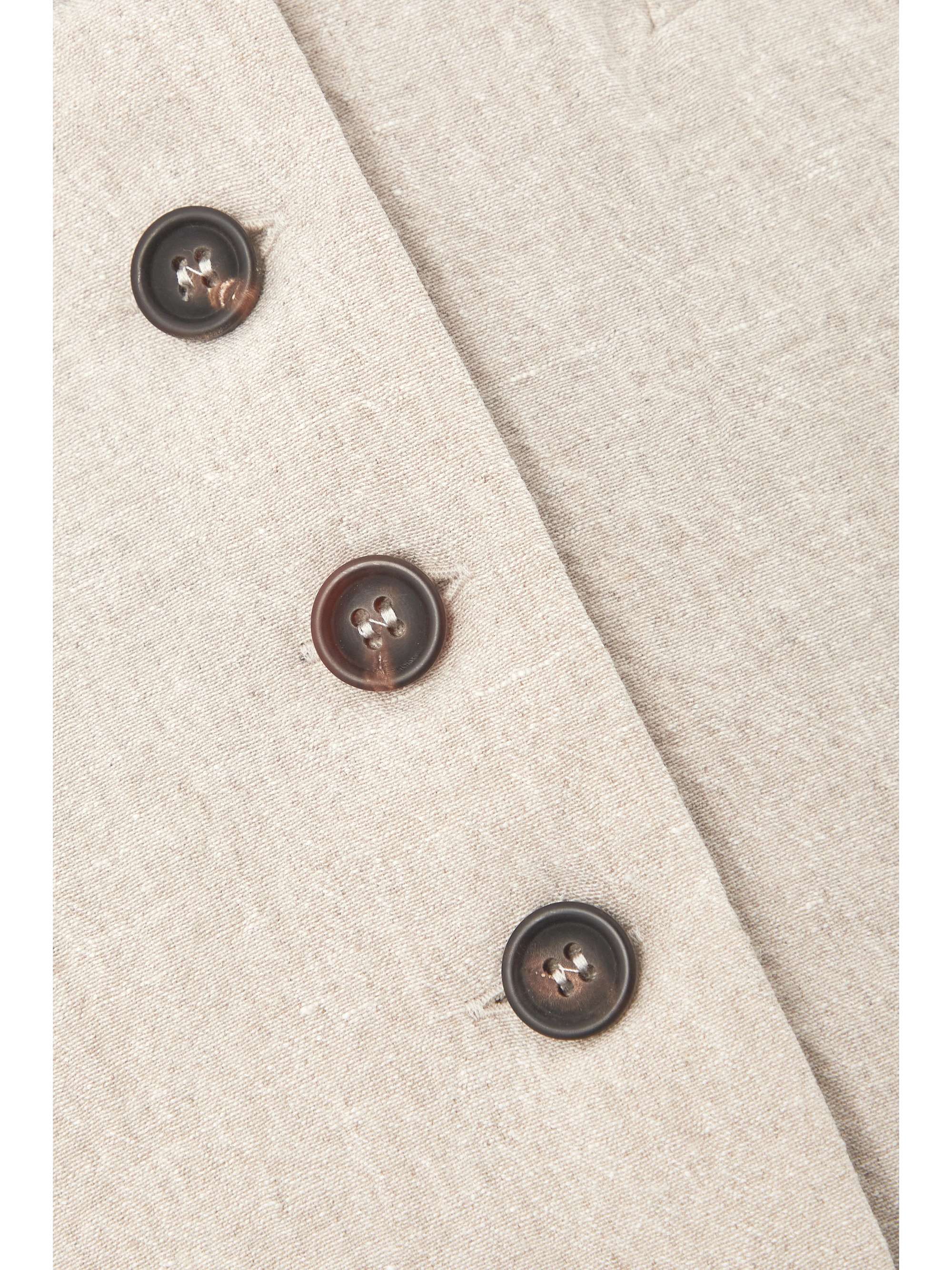 BRUNELLO CUCINELLI Crinkled-linen vest