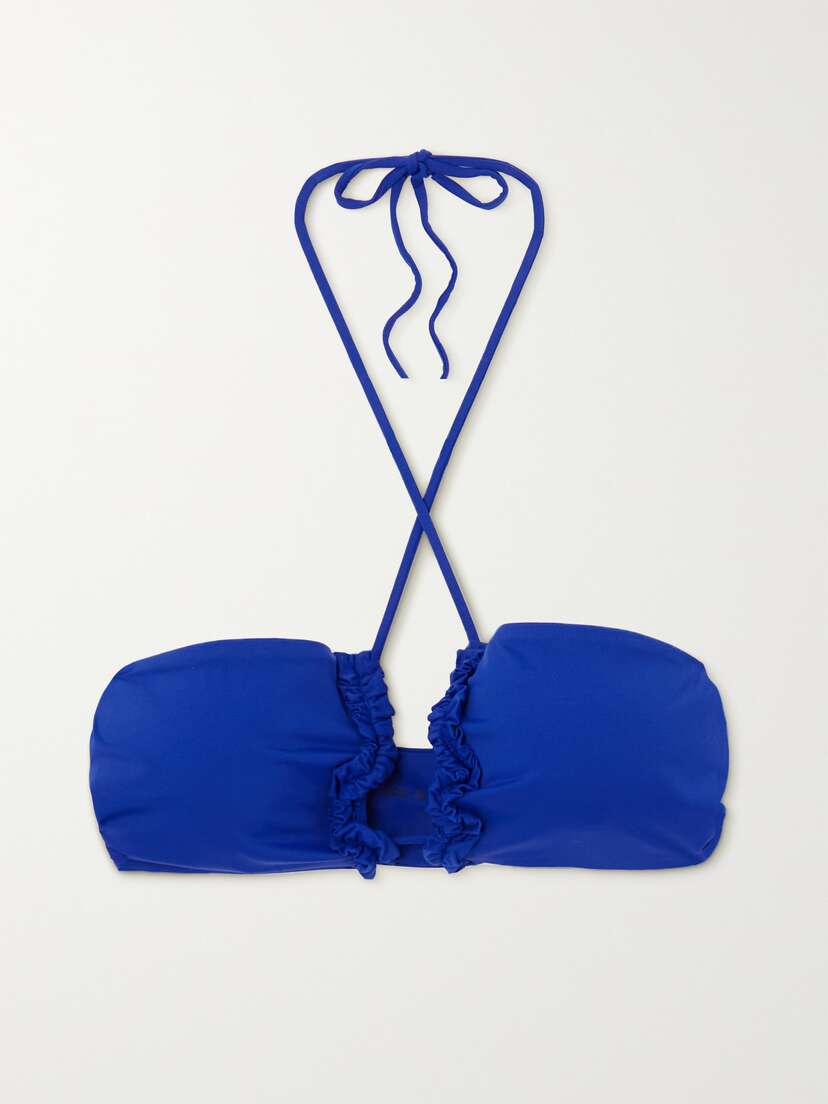 Magda Butrym Ruffled Halterneck Bikini Top