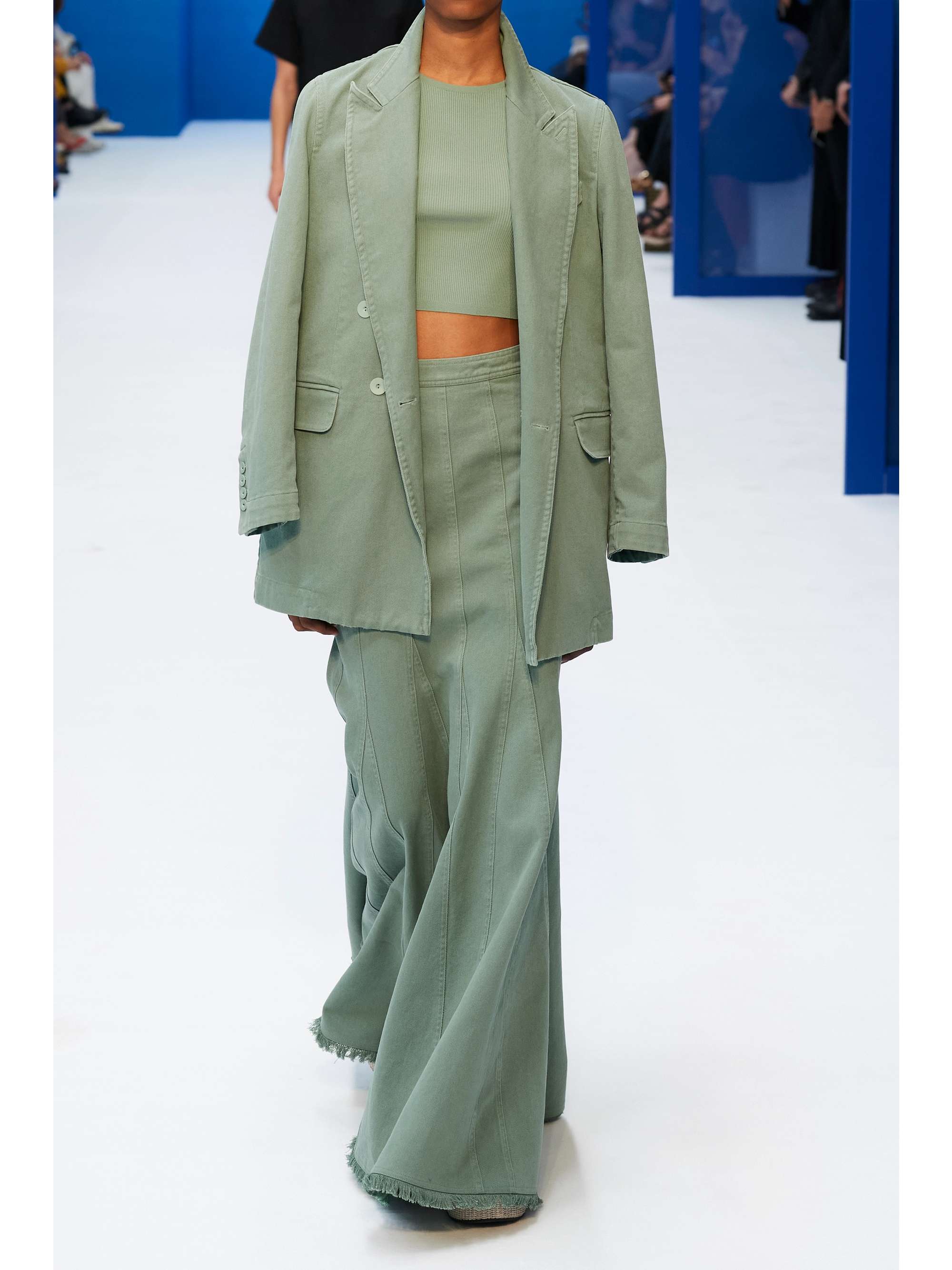 MAX MARA Trudy pleated cotton-twill maxi skirt