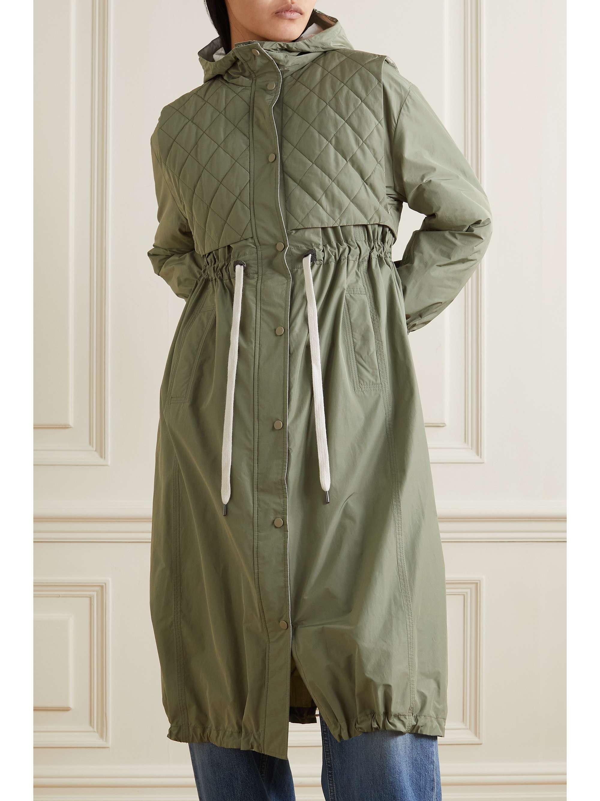 BRUNELLO CUCINELLI Hooded quilted shell parka