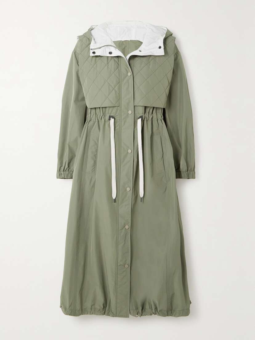 Brunello Cucinelli Hooded Quilted Shell Parka