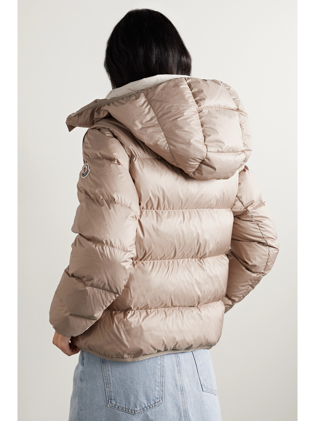 Dronieres Hooded Convertible Quilted Shell Down Jacket