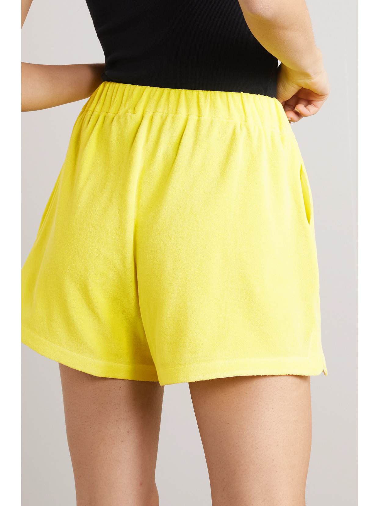 MONCLER COTTON-BLEND TERRY SHORTS