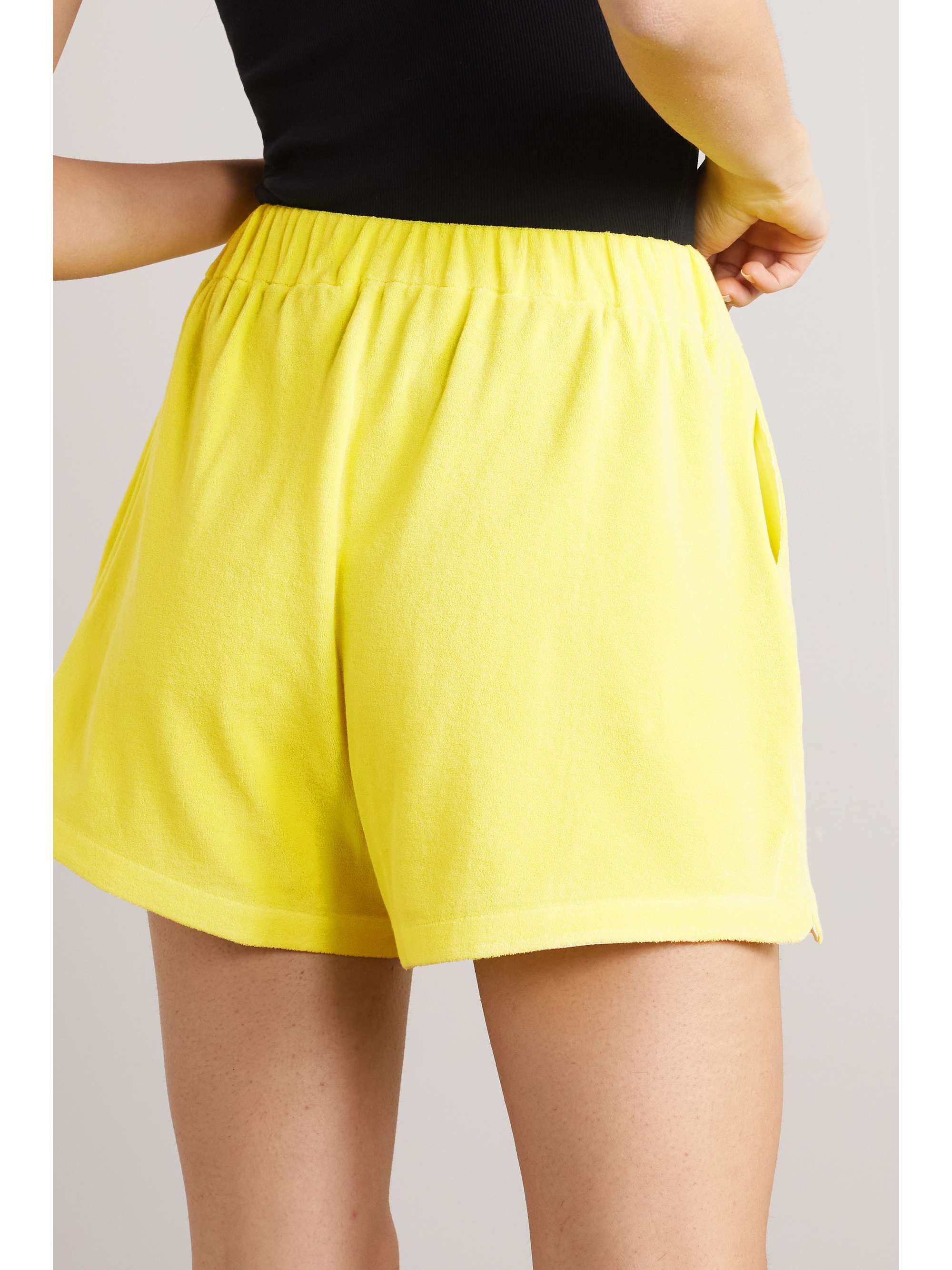 MONCLER Cotton-blend terry shorts