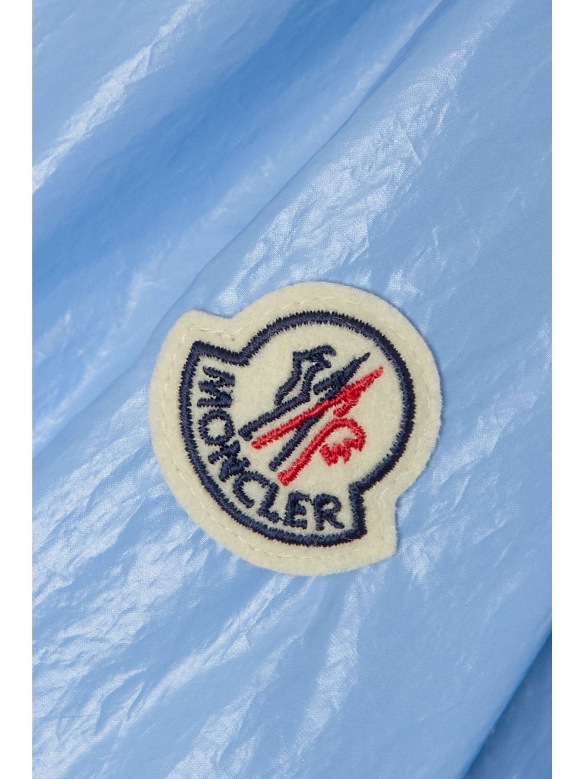 MONCLER Wuisse hooded coated cotton-blend jacket