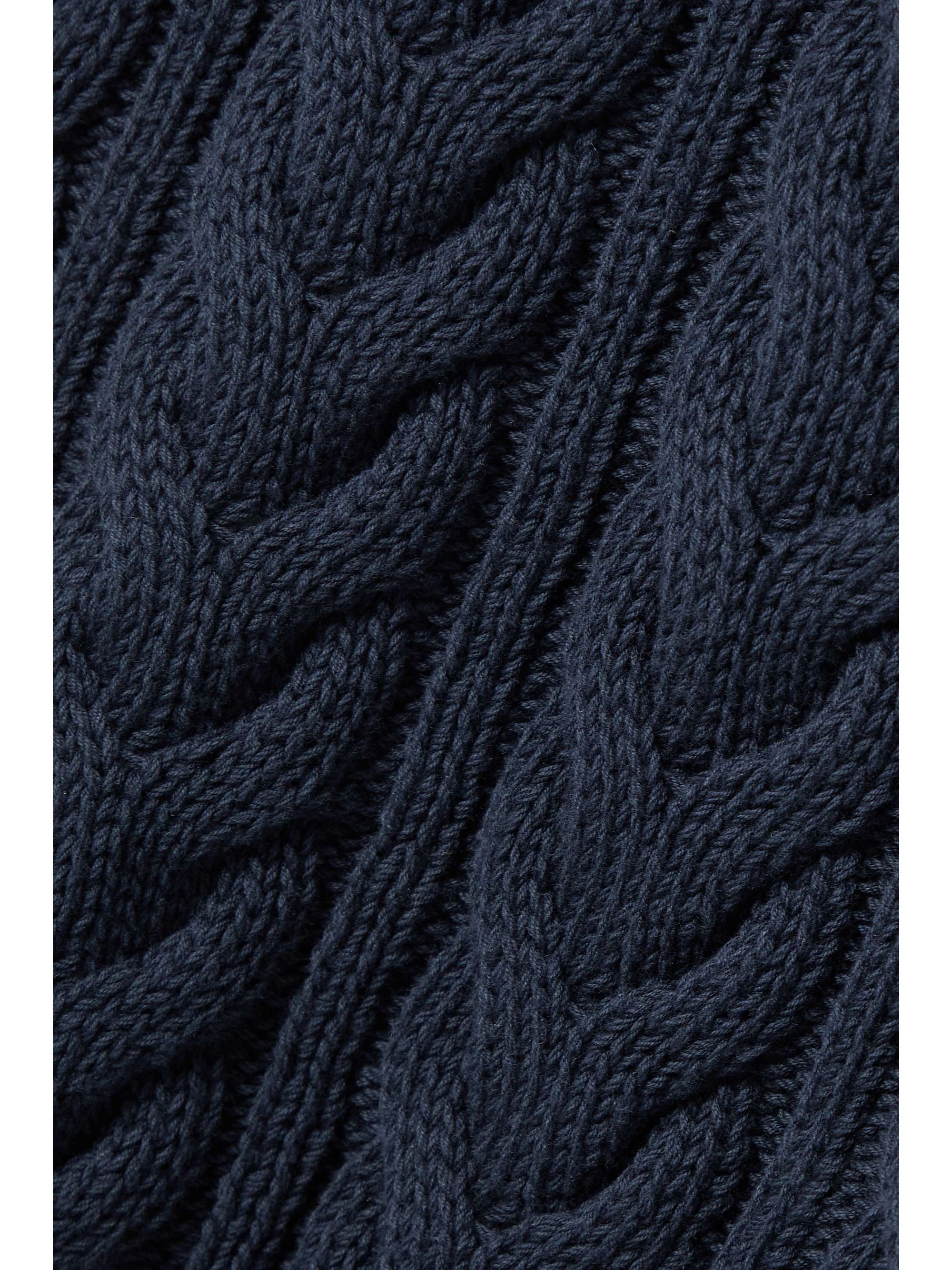 MAX MARA Stallo cropped cable-knit cotton halterneck top