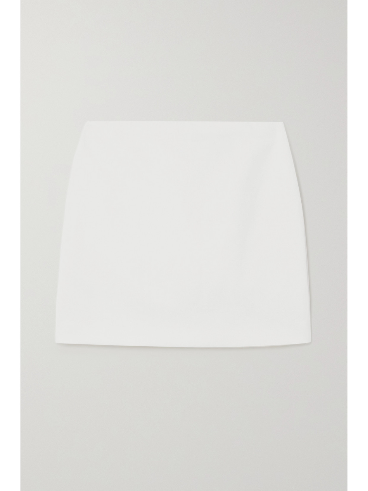 Michael Kors Collection - Stretch Cotton And Linen-blend Mini Skirt - White