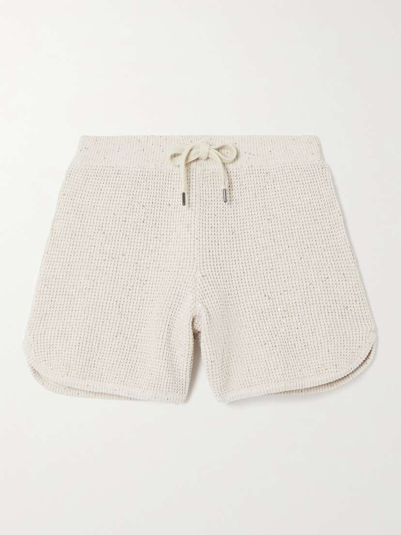 Brunello Cucinelli Sequin-embellished Cotton-blend Shorts - x large
