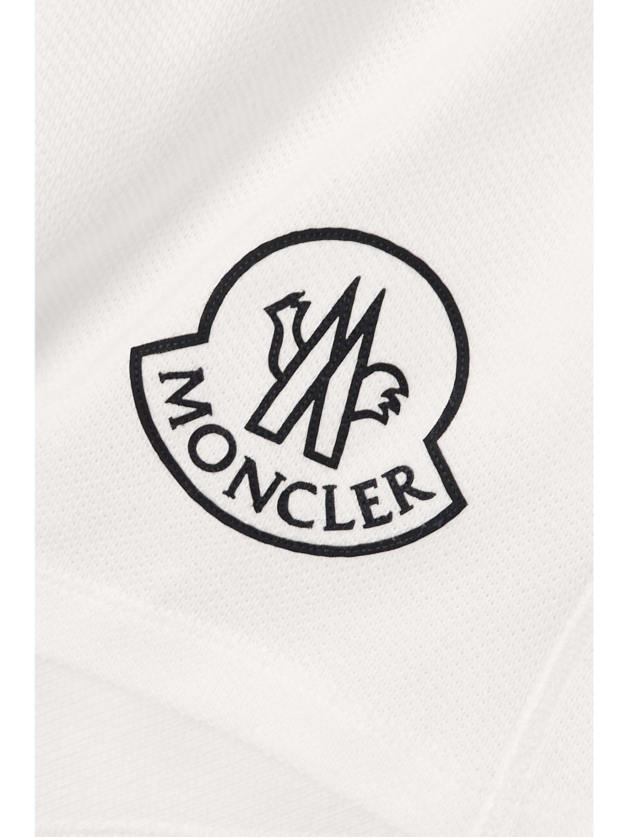 MONCLER Printed cotton-piqué shorts