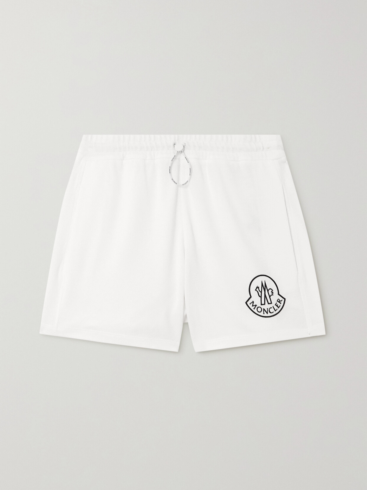 MONCLER PRINTED COTTON-PIQUÉ SHORTS