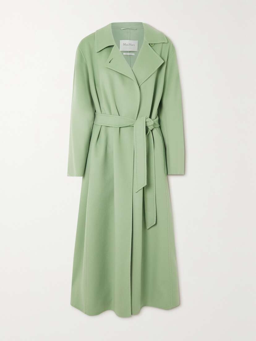 Max Mara Manuela Icon Belted Wool And Cashmere-blend Coat - UK 14