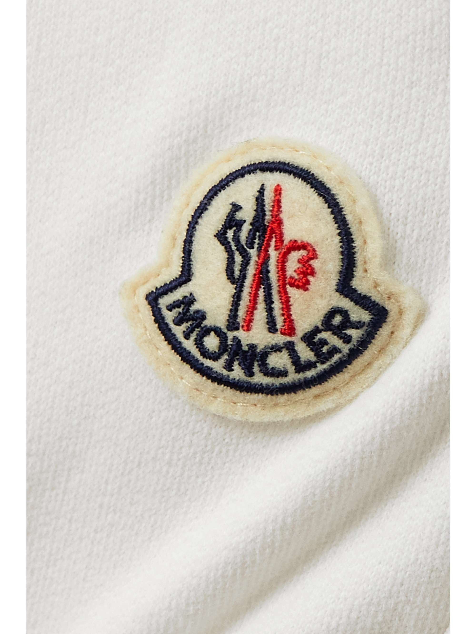 MONCLER Tapered cotton-jersey track pants