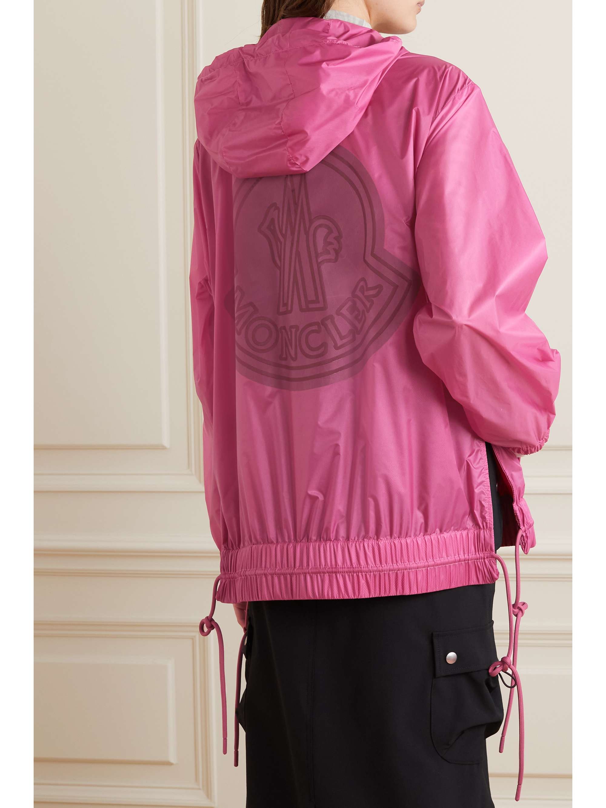 MONCLER Pointu printed shell hooded jacket