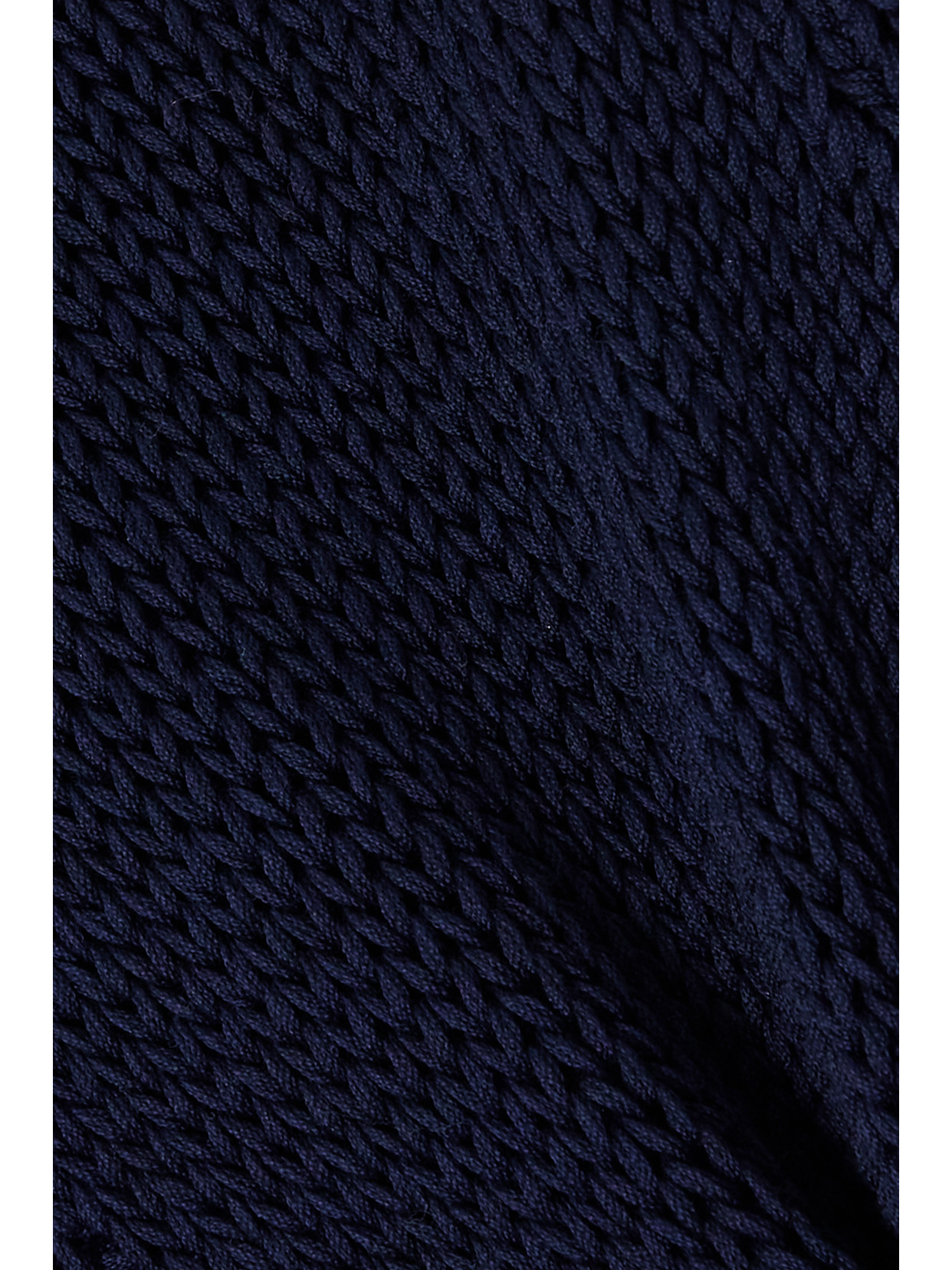 Moncler Cutout Ribbed Cotton T-shirt In Blue