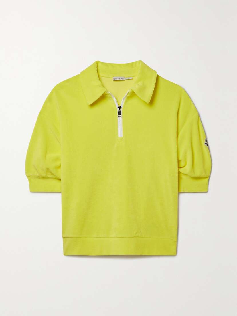 Moncler Cotton-blend Terry Polo Shirt