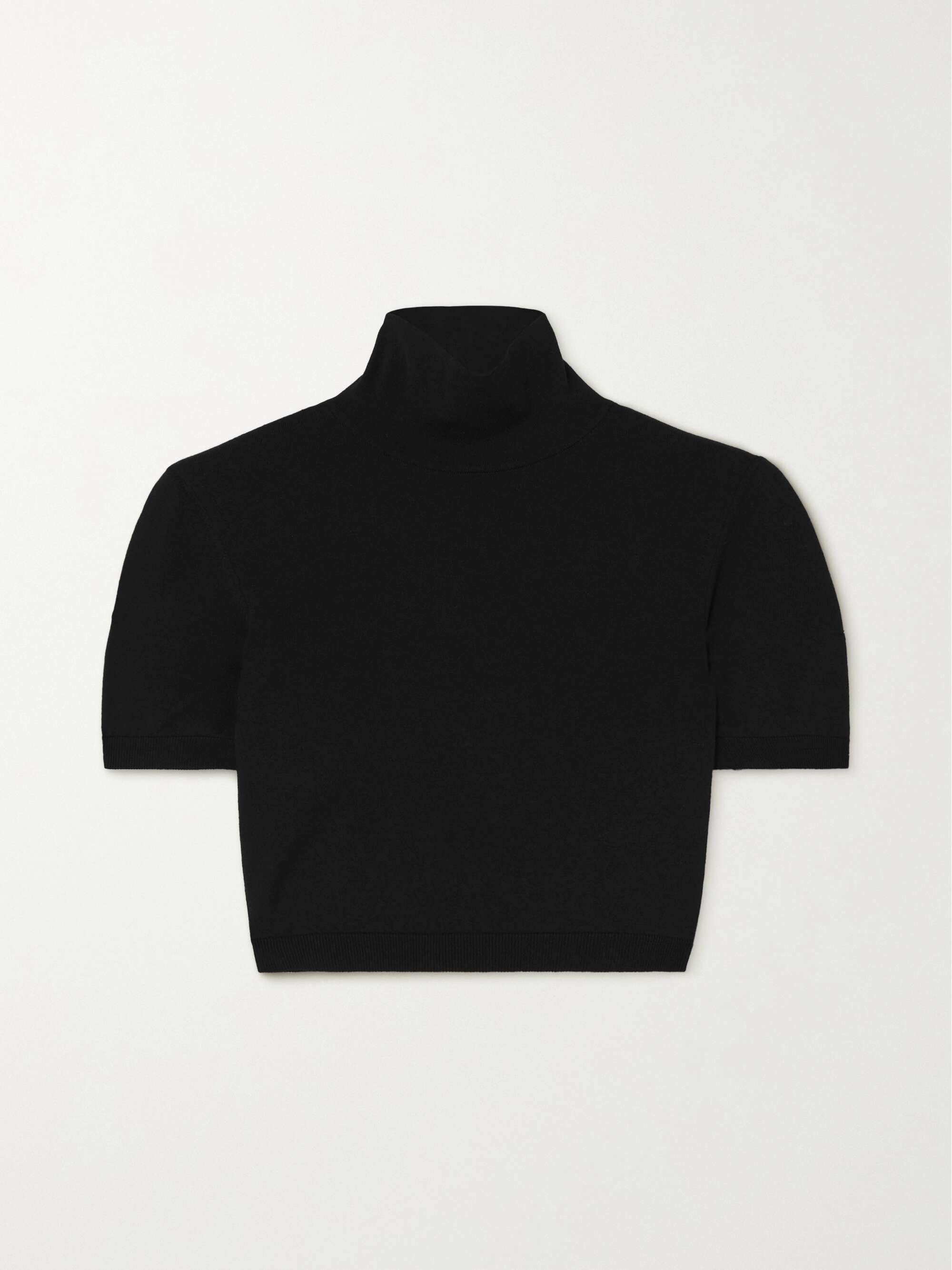 MAX MARA Aire cropped cotton-blend turtleneck sweater | NET-A-PORTER