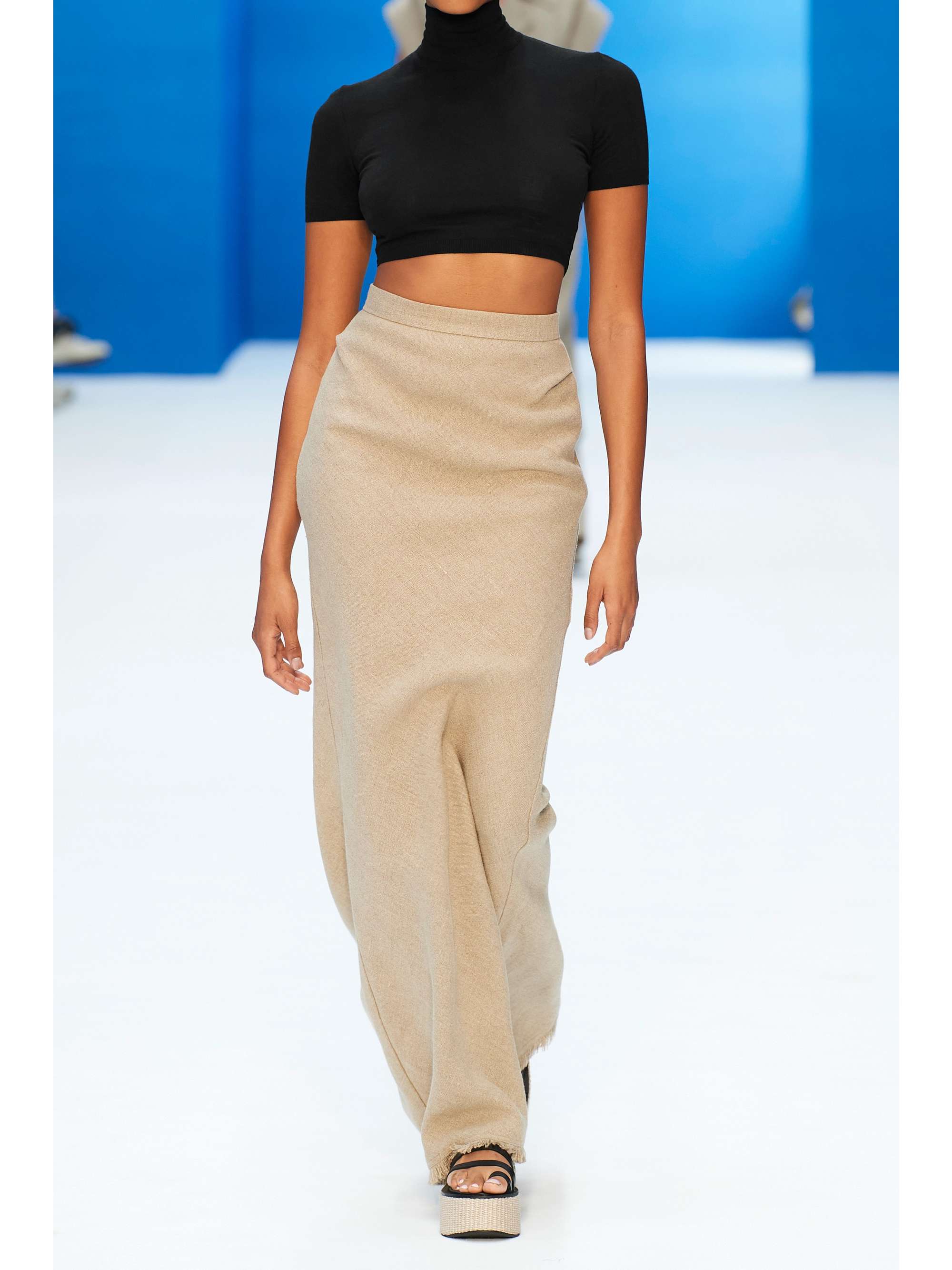 MAX MARA Aire cropped cotton-blend turtleneck sweater