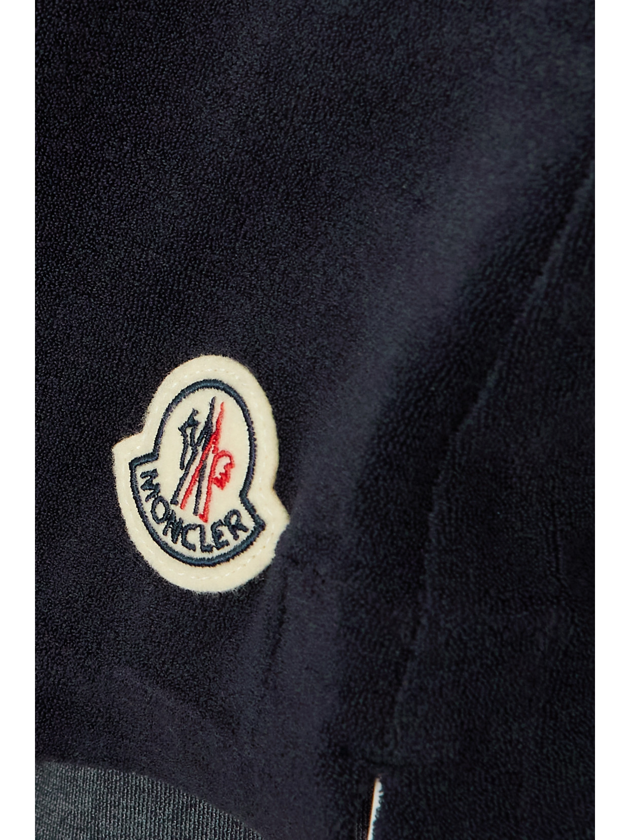 Moncler Cotton-blend Terry Shorts In Blue